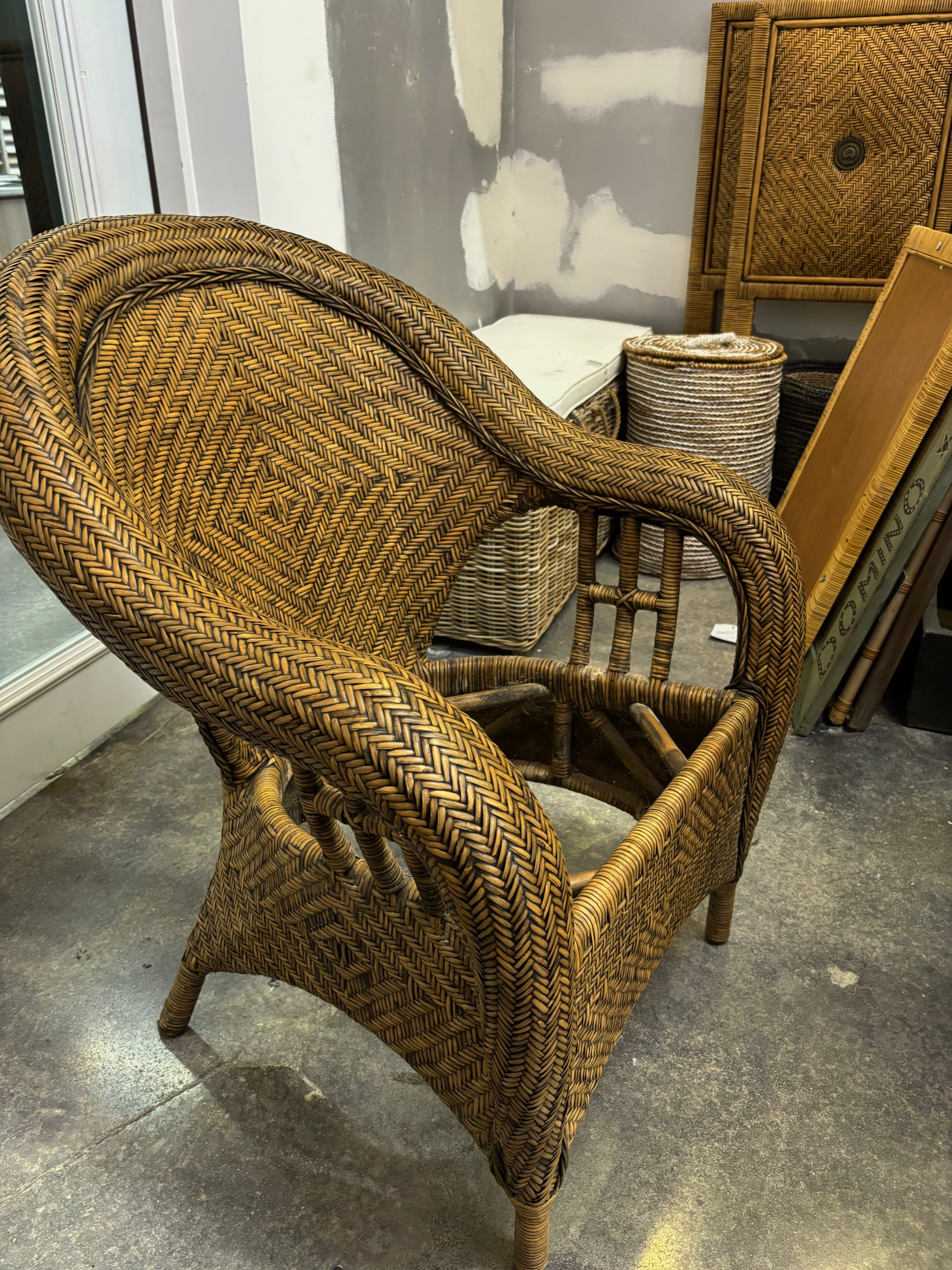 Key Largo Rattan Chair Broward Design Center