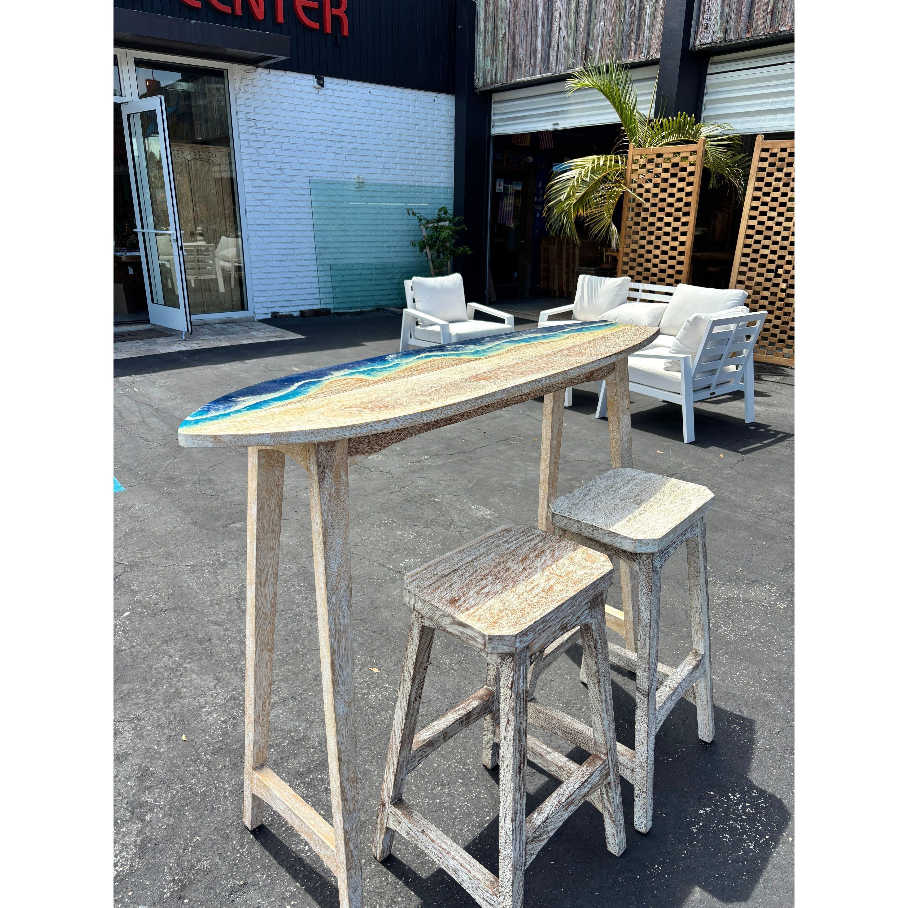 Surf Board Bar Set The Broward Design Center