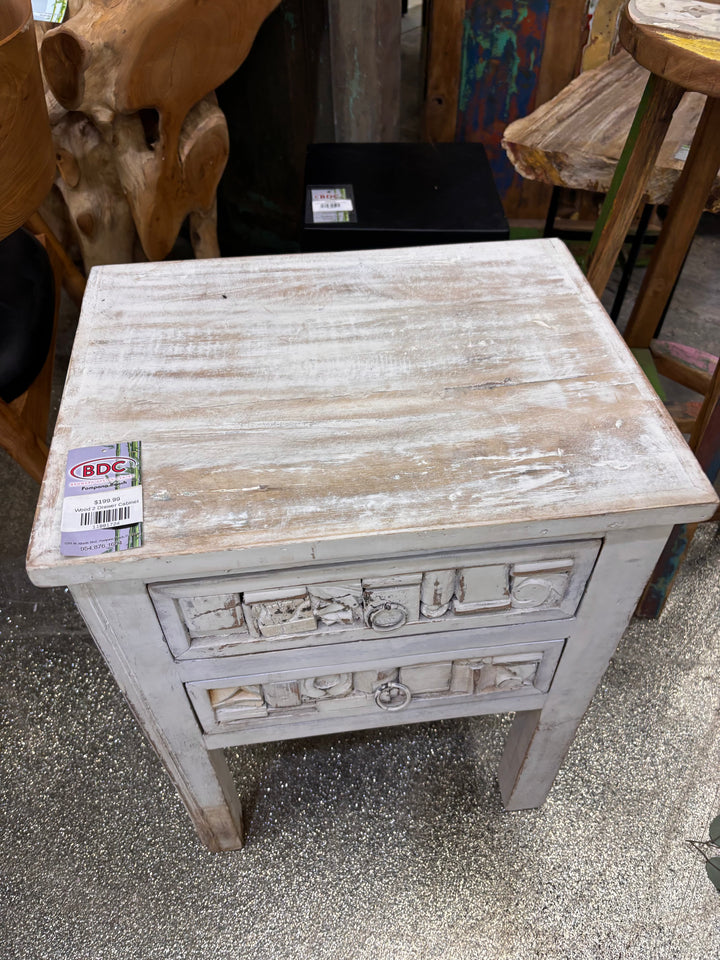 Wood 2 Drawer Night Stand Broward Design Center