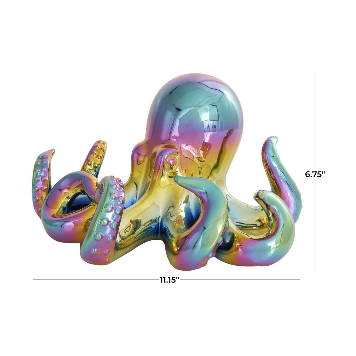 Multi Colored Ceramic Octopus UMA