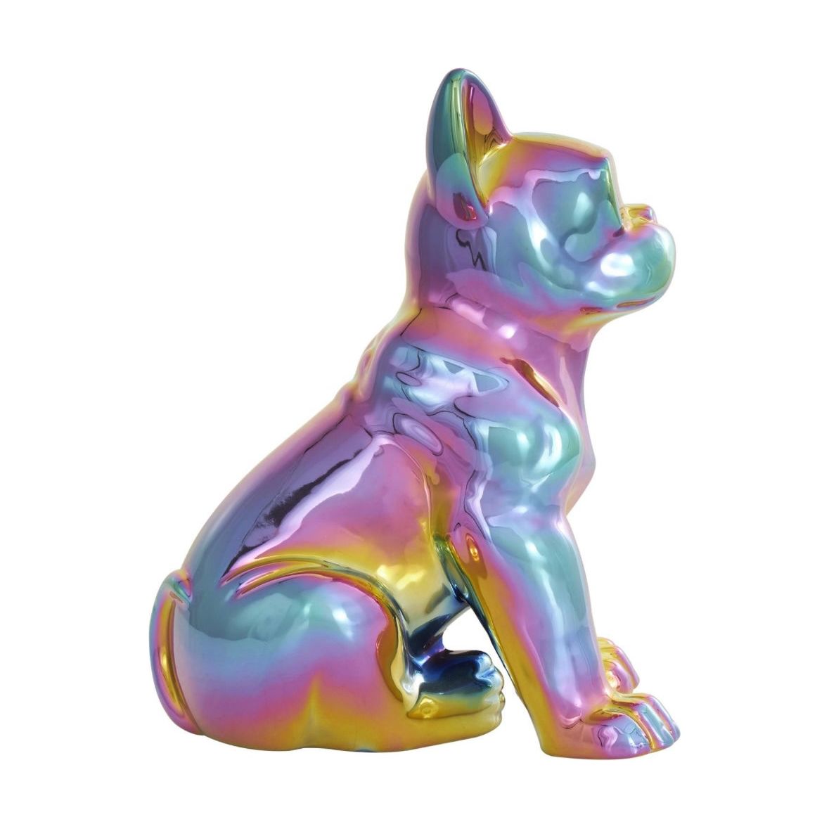 Multi Colored Ceramic Bulldog UMA