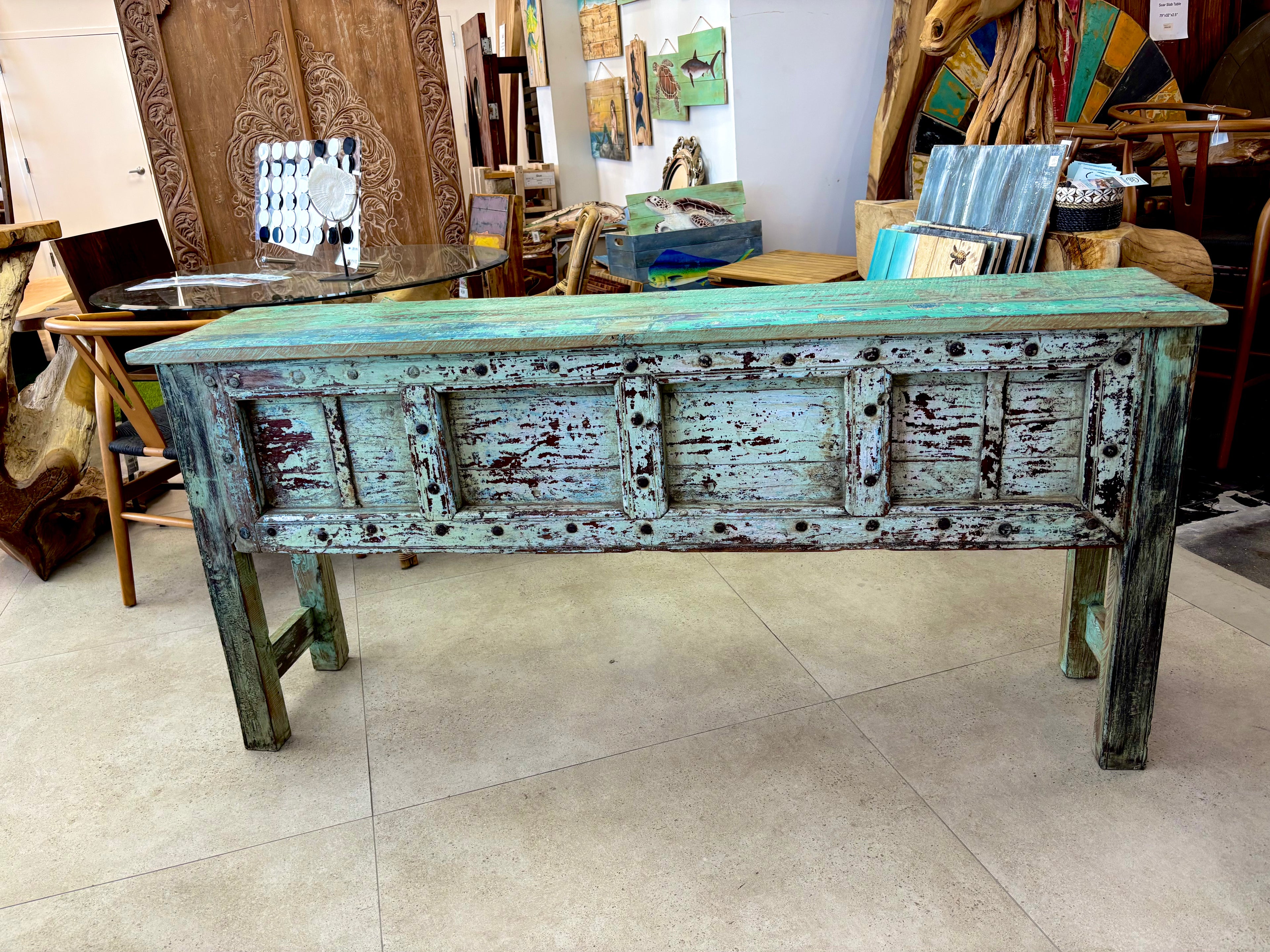 Turquoise Console India Sourcing