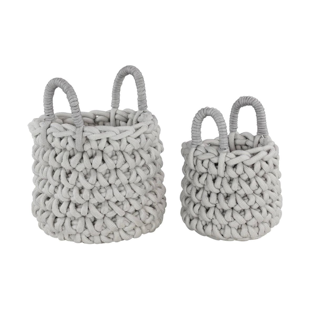Gray Handmade Storage Basket (Set of 2) UMA