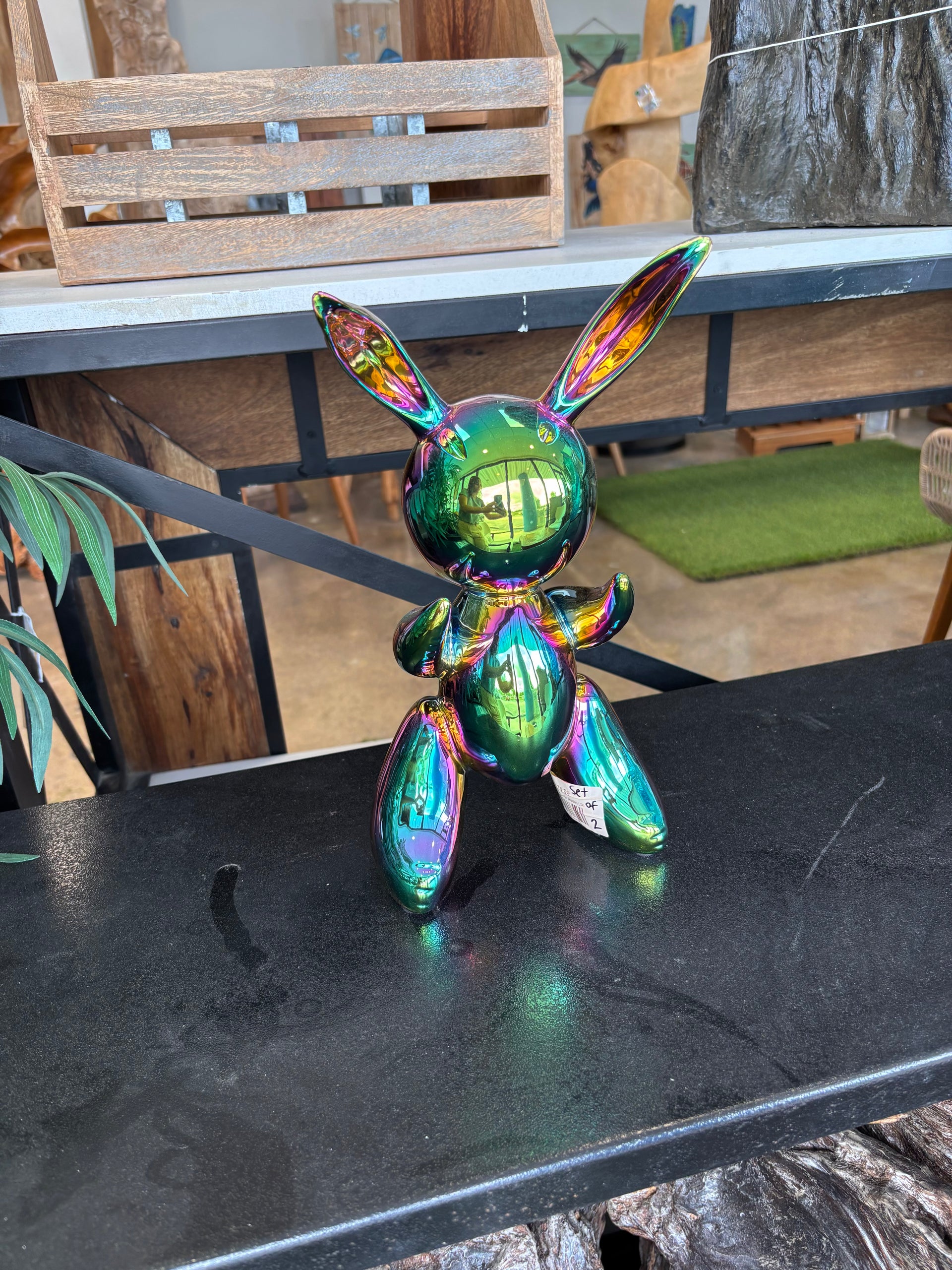 Multi Colored Ceramic Rabbit UMA