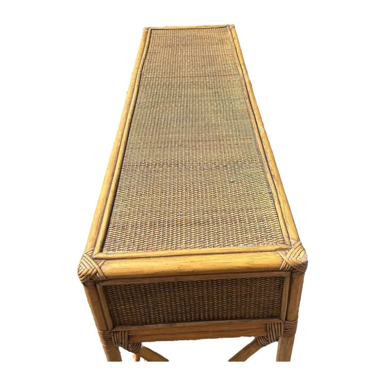 Rattan 3 Drawer Console Broward Design Center