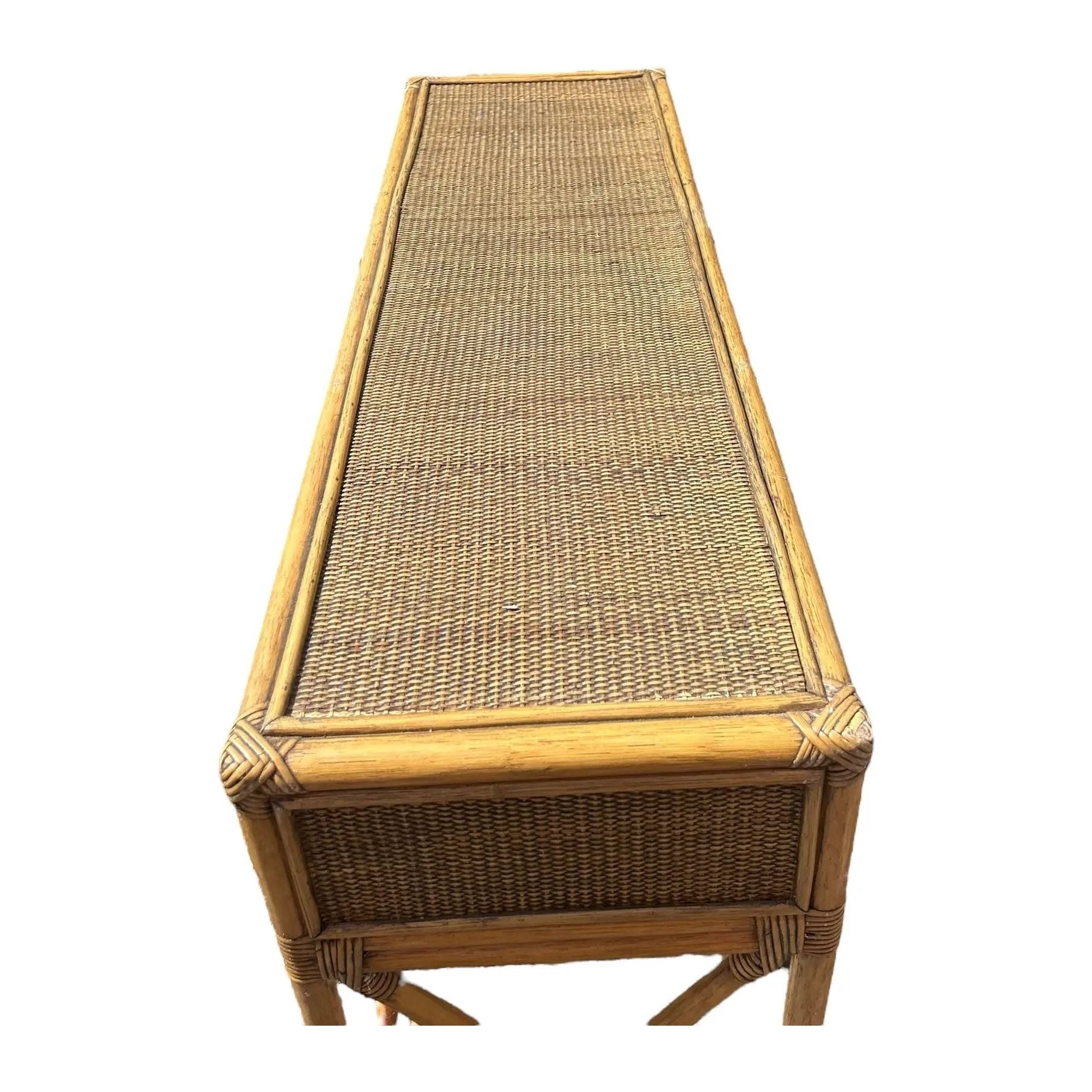Rattan 3 Drawer Console Broward Design Center