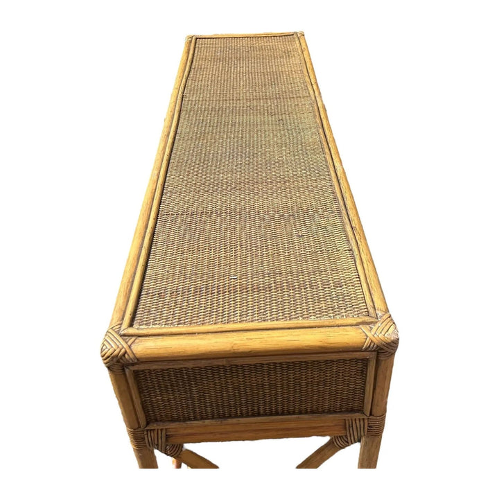 Rattan 3 Drawer Console Broward Design Center