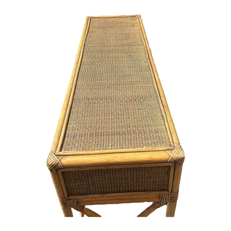 Rattan 3 Drawer Console Broward Design Center