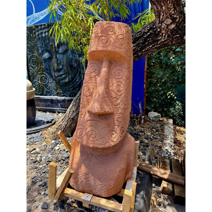 Easter Island Large with Carving Indonesia Sourcing