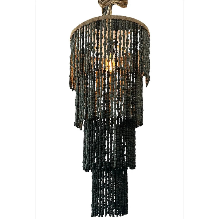 Black Beaded Light Pendant The Broward Design Center