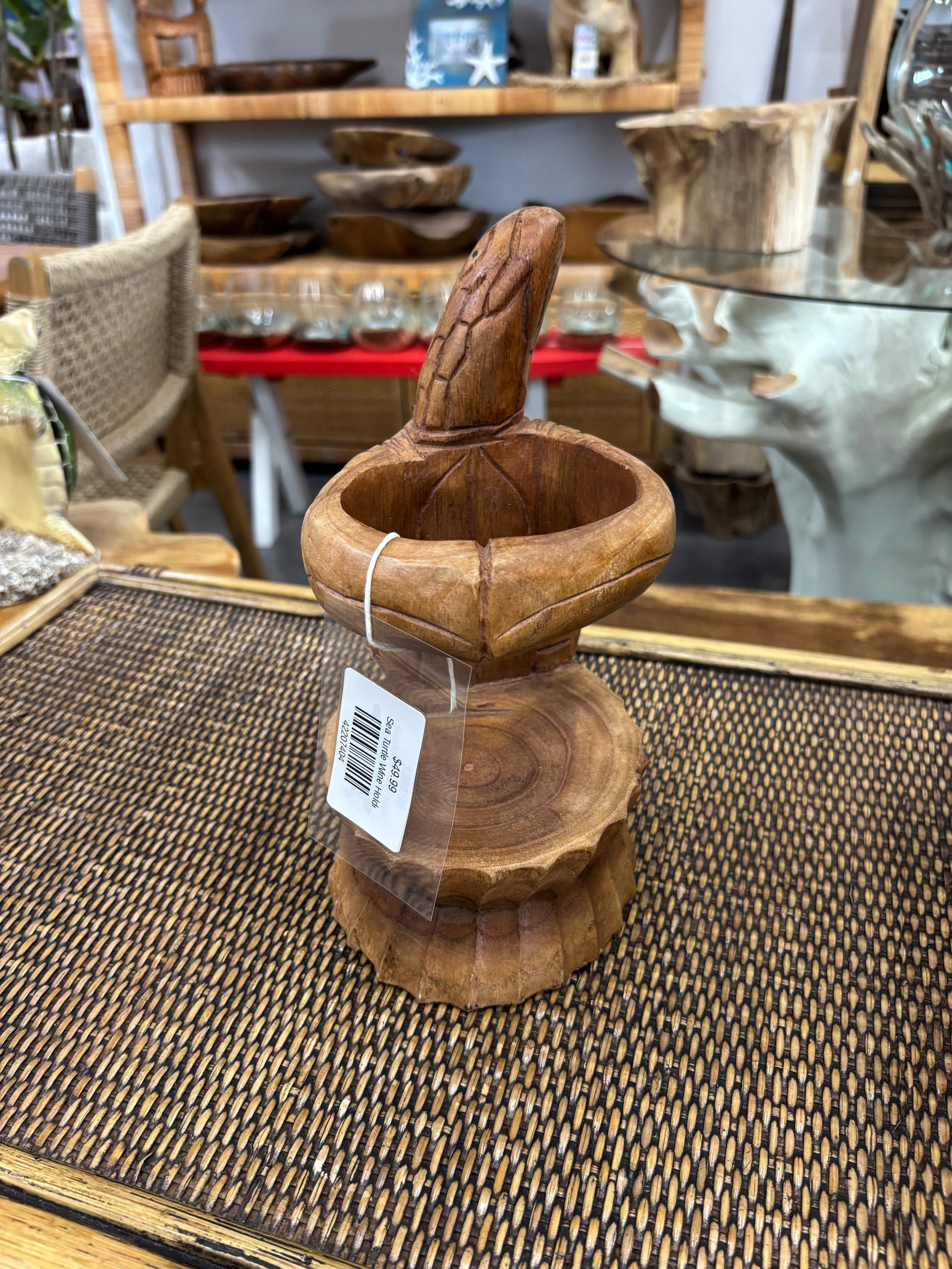Single Turtle Wine Bottle Holder Broward Design Center