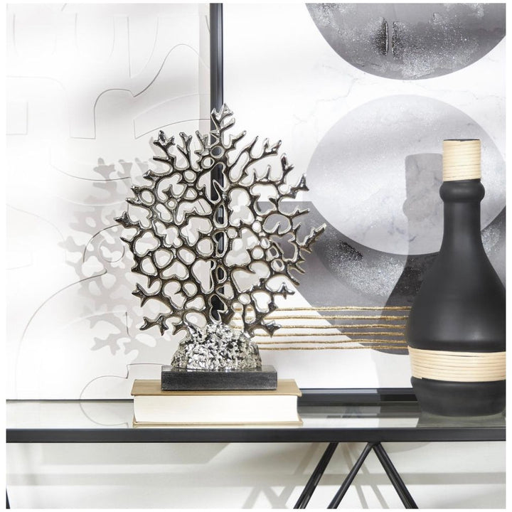 Silver Aluminum Metal Coral Decor The Broward Design Center