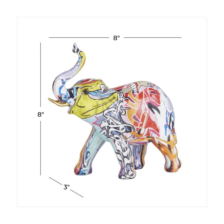 Multi Colored Elephant Sculpture UMA