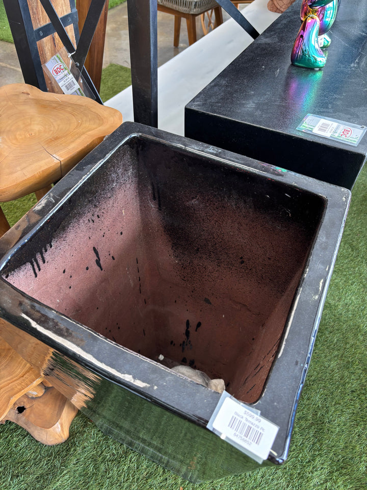 Black Terrazzo Pot Broward Design Center
