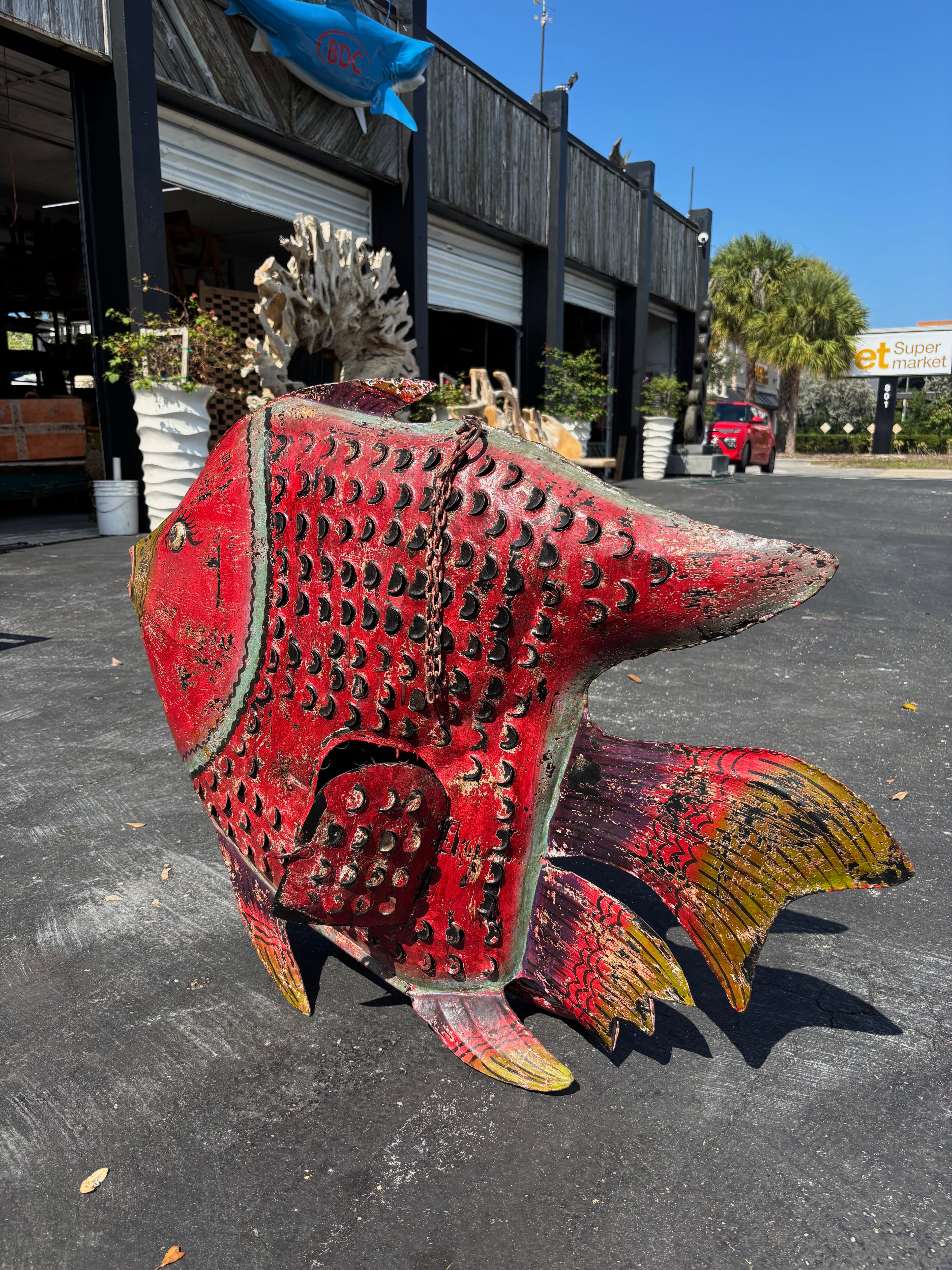 Iron Fish - 42 x 6 x 31 in India Sourcing