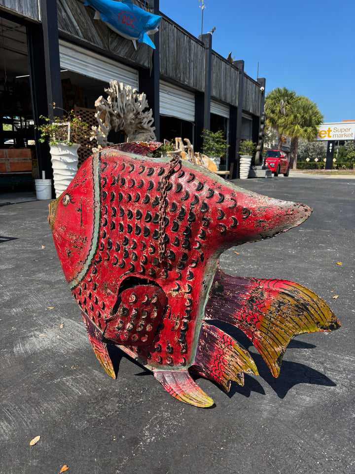 Iron Fish - 42 x 6 x 31 in India Sourcing
