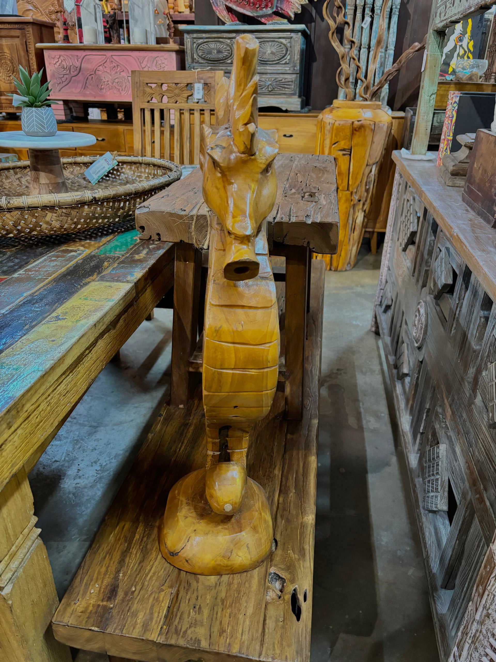 Teak Seahorse Broward Design Center