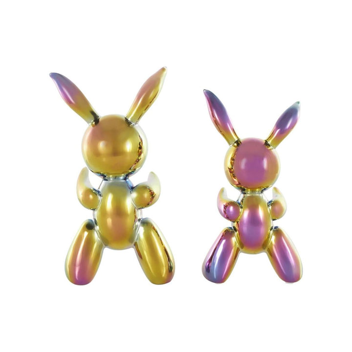 Multi Colored Ceramic Rabbit (Set of 2) UMA