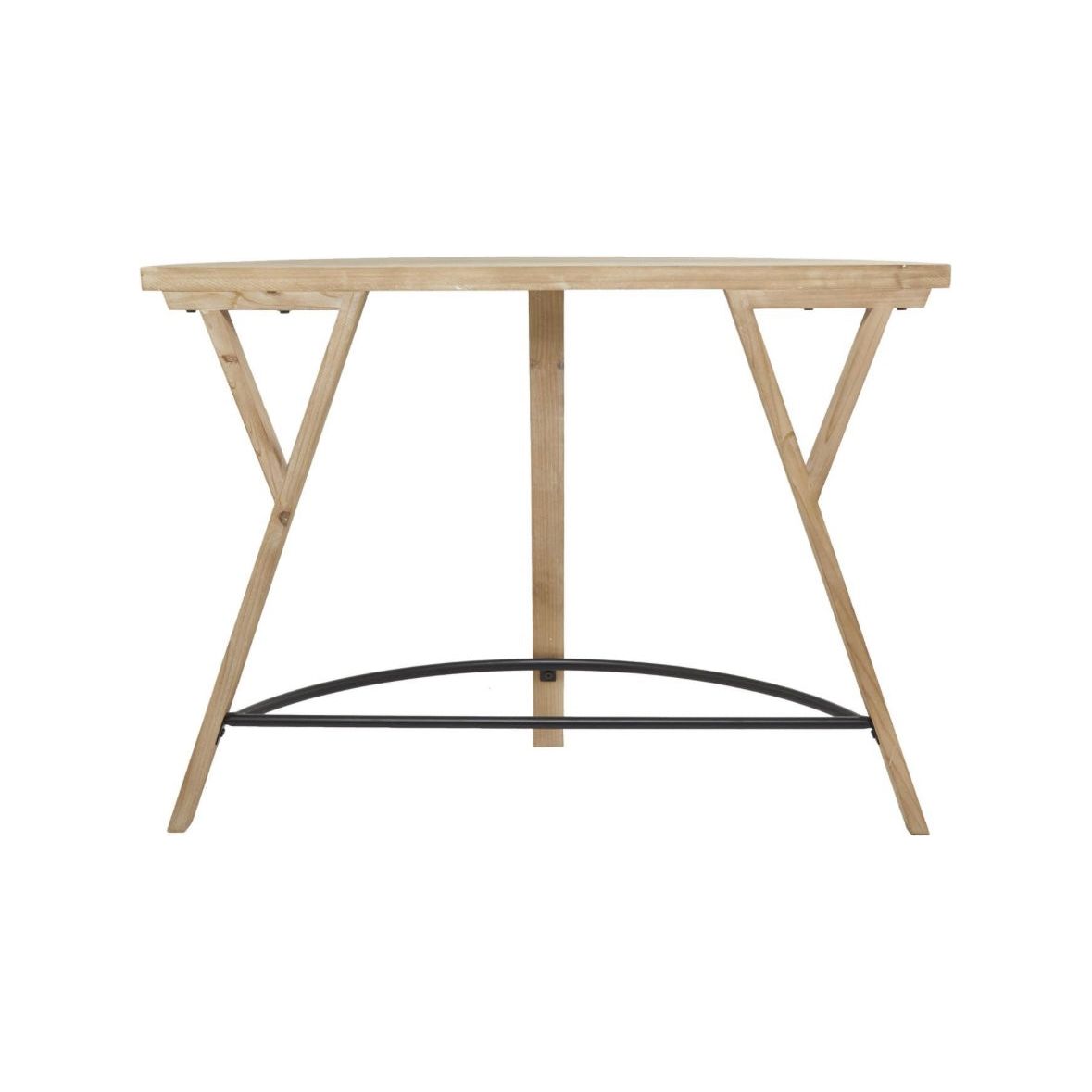 Wood Half Moon Console UMA
