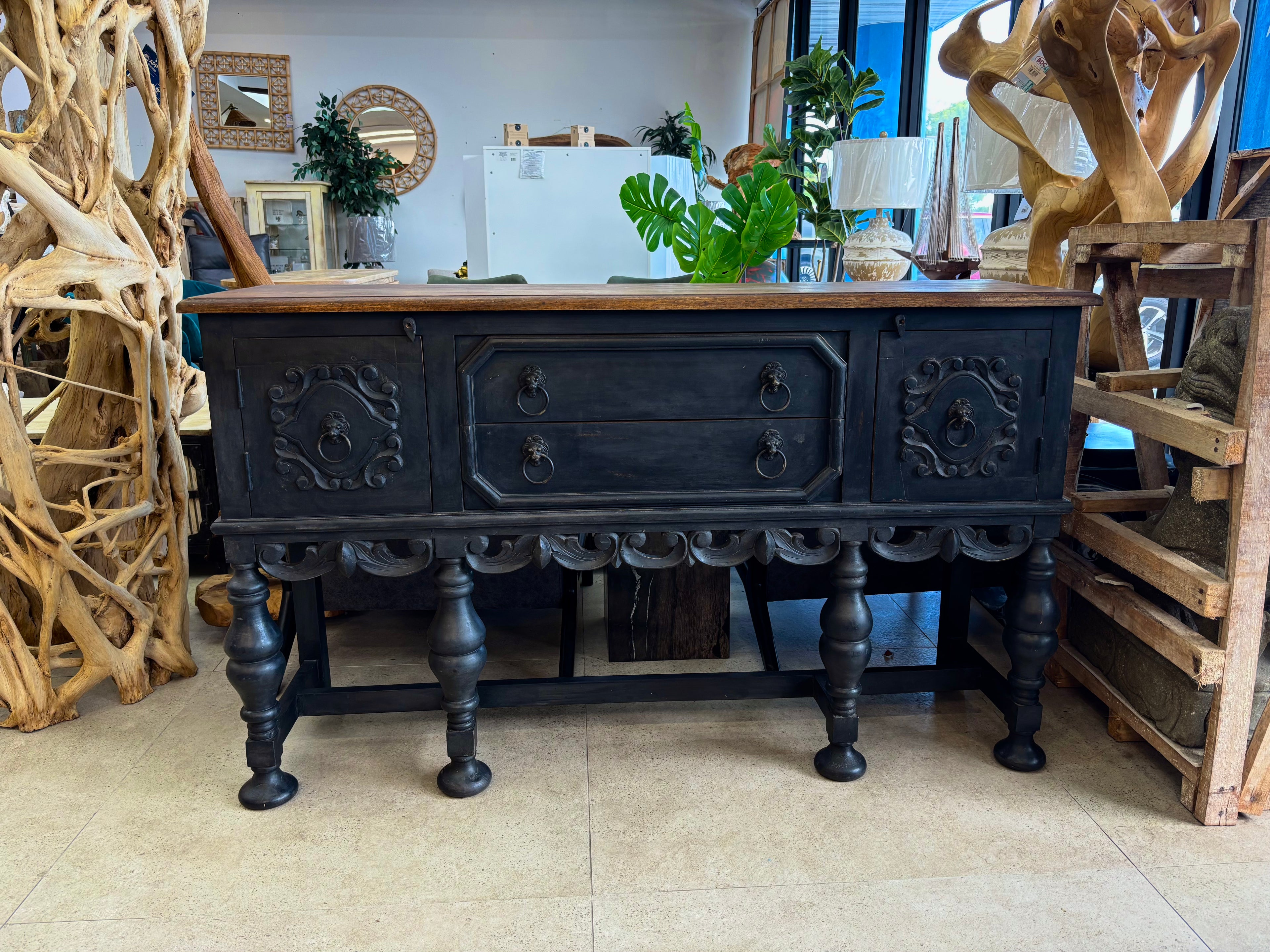 W/D Console Table - 61 x 17 x 37 in India Sourcing