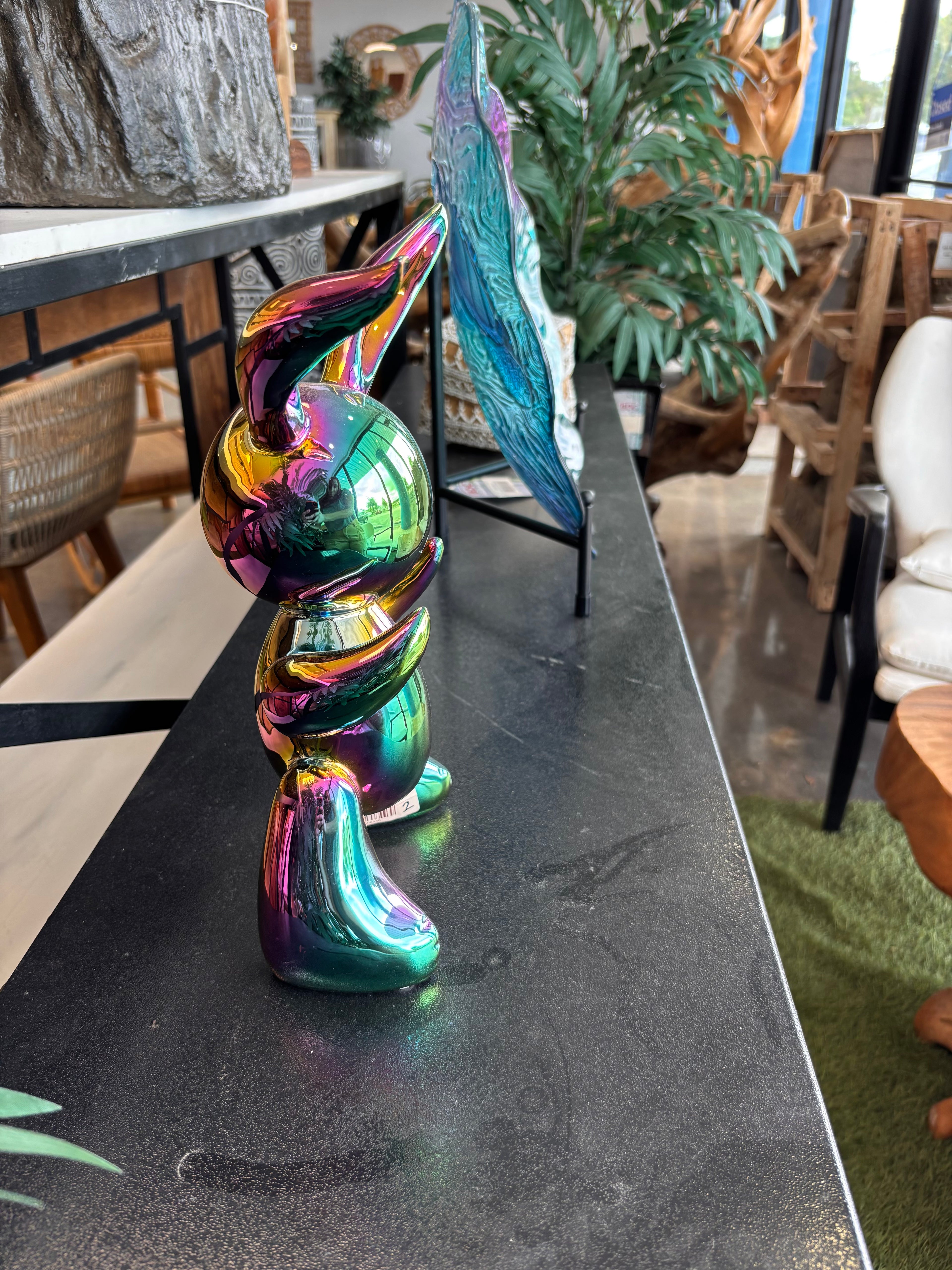 Multi Colored Ceramic Rabbit UMA