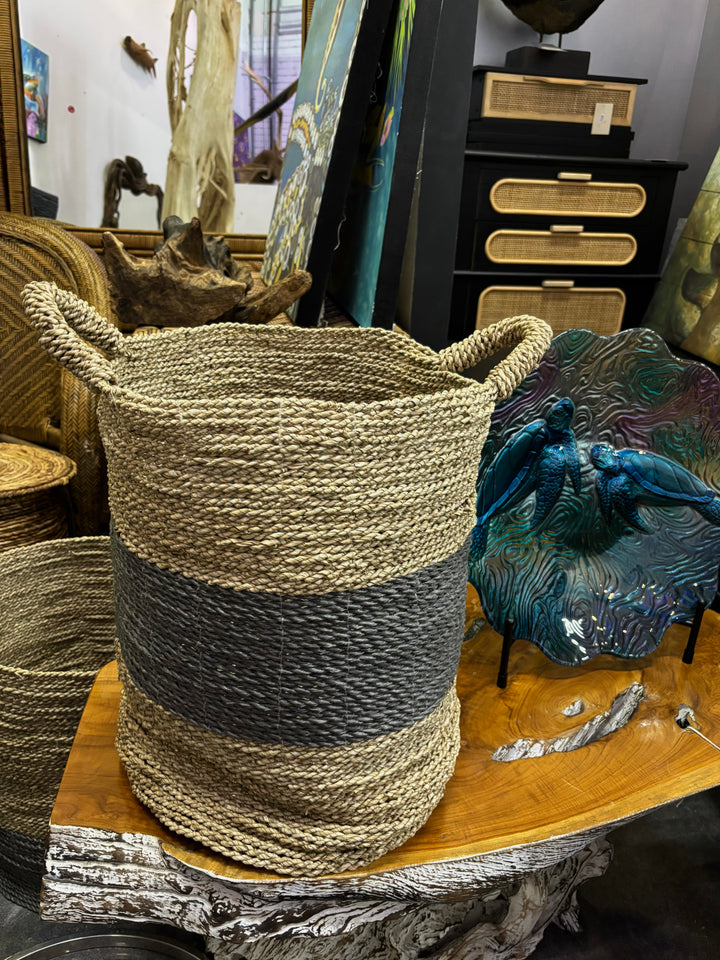 Woven Seagrass Basket (Medium) B Broward Design Center
