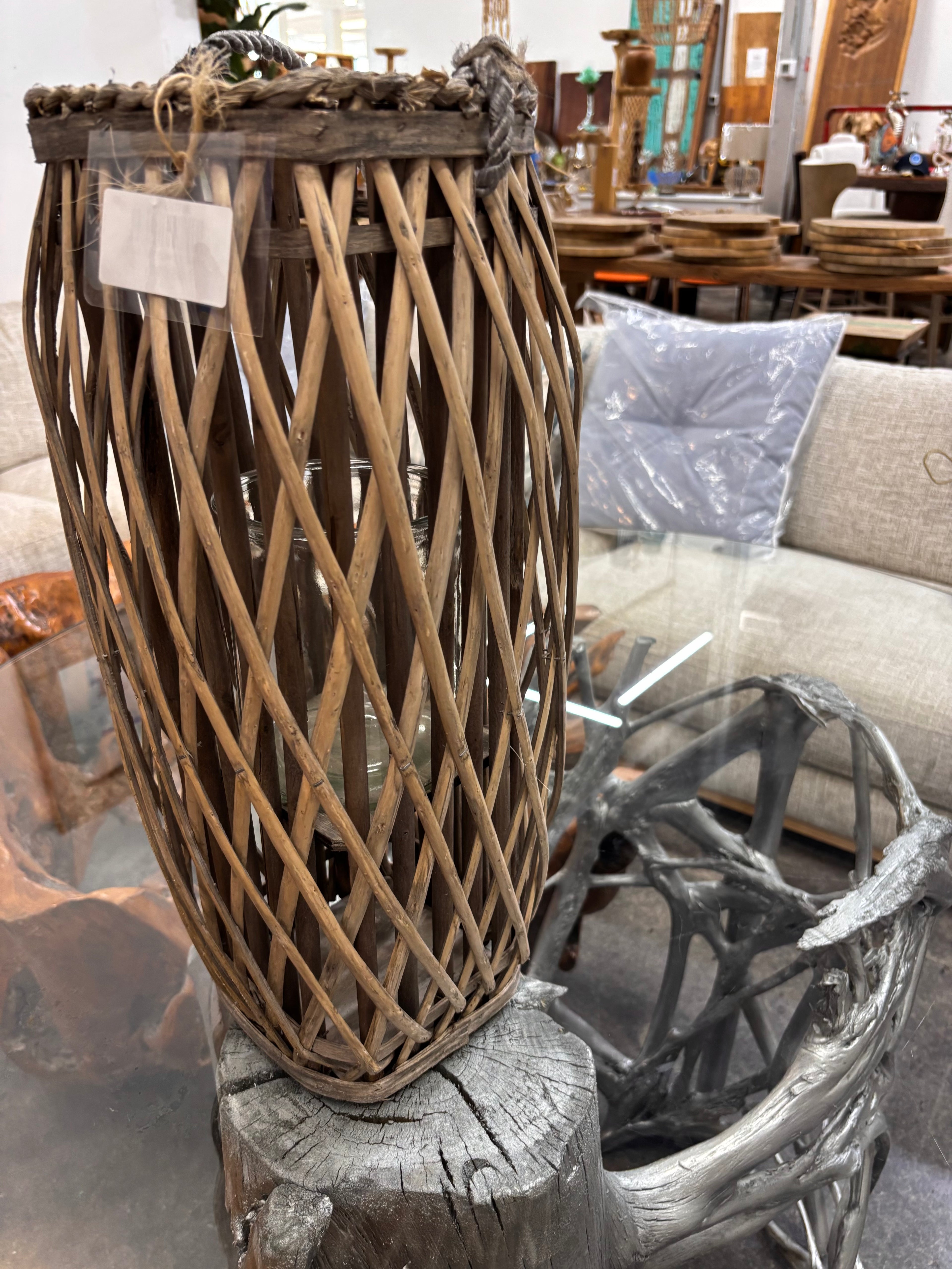 Grey Washed Lanterns Broward Design Center