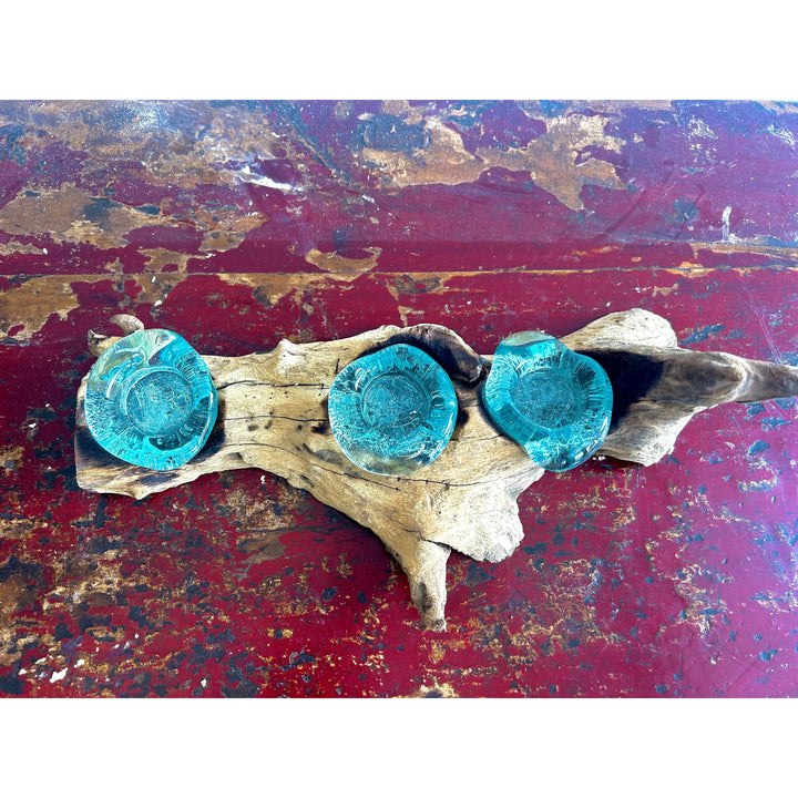 Glass Bowl on Wood - Triple Broward Design Center