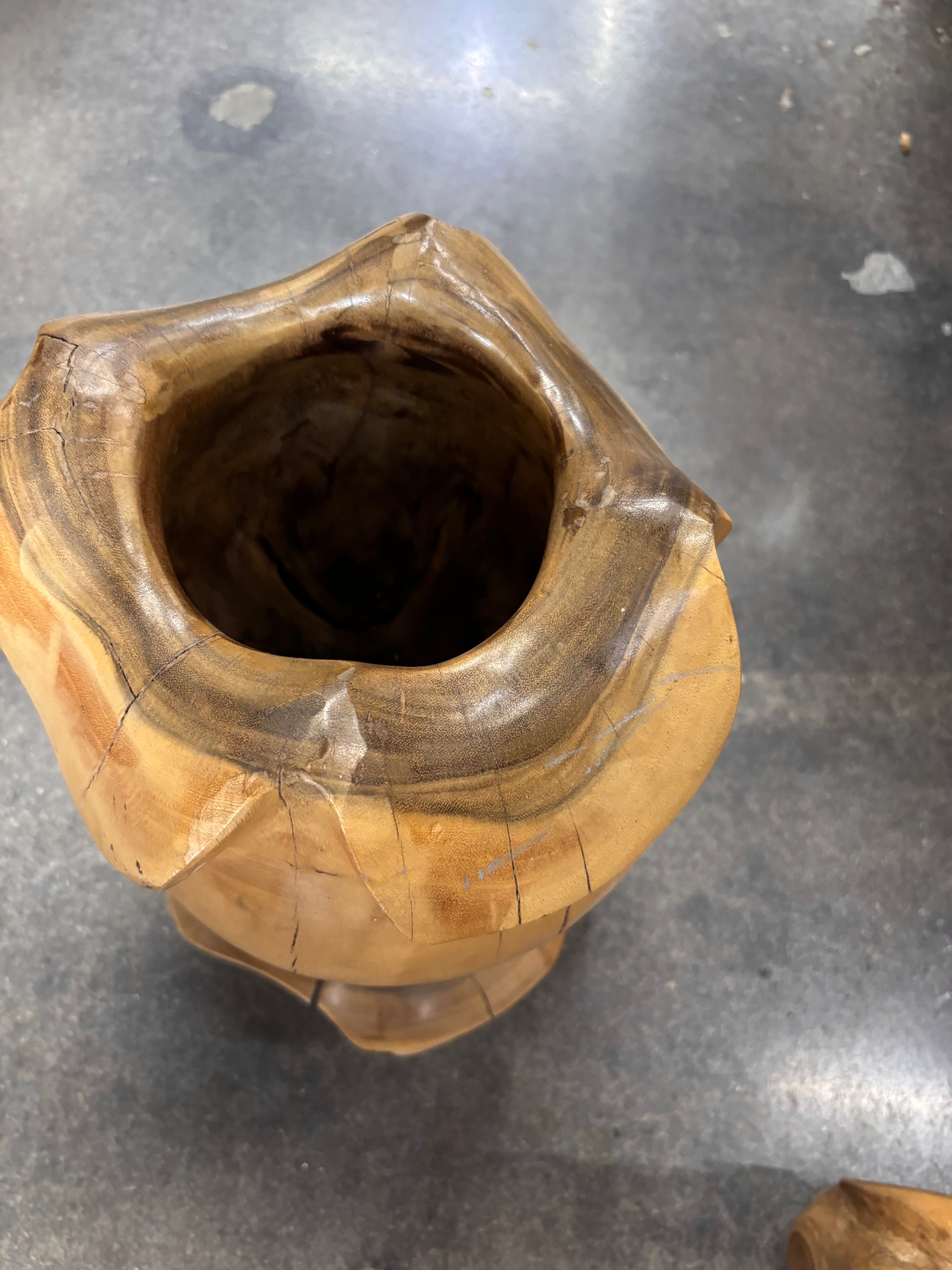 Unique Teak Pot/Planter Broward Design Center