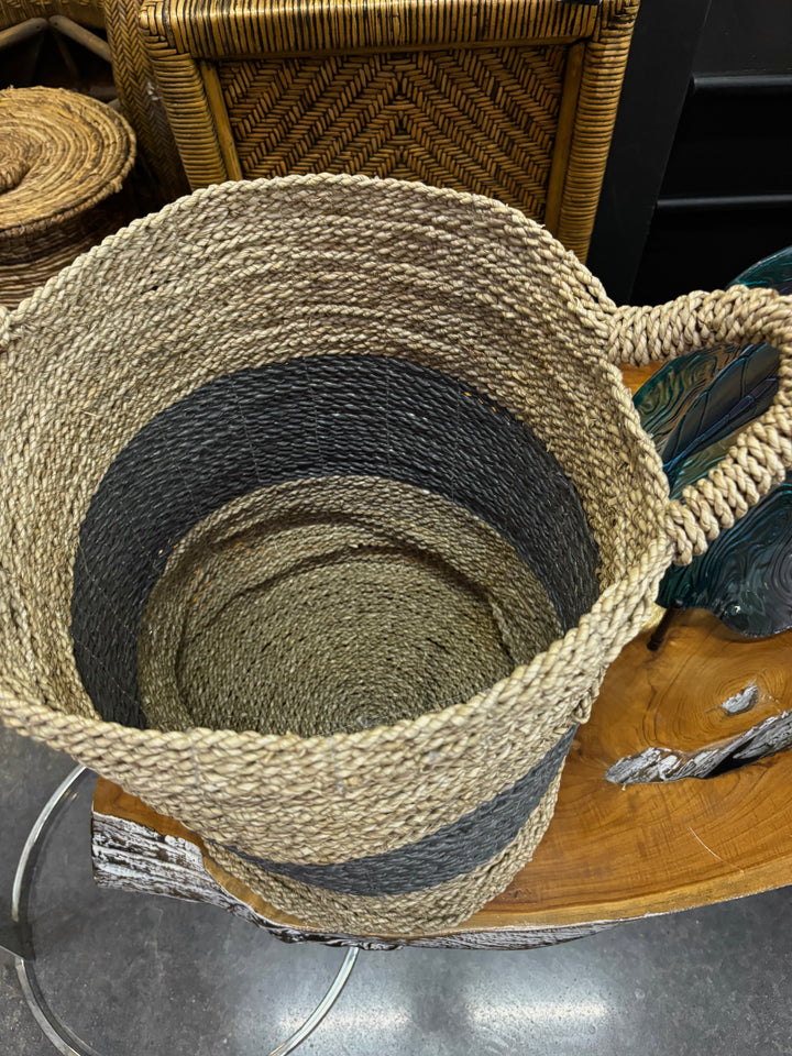 Woven Seagrass Basket (Medium) B Broward Design Center