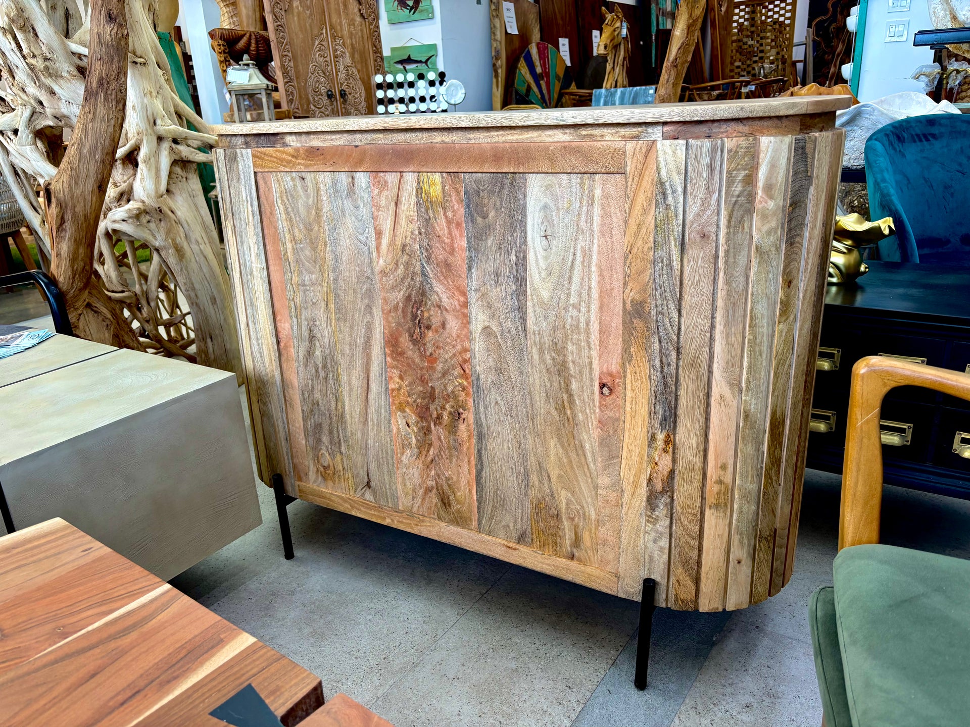 W/D Iron Side Board - 47 x 16 x 36 in India Sourcing