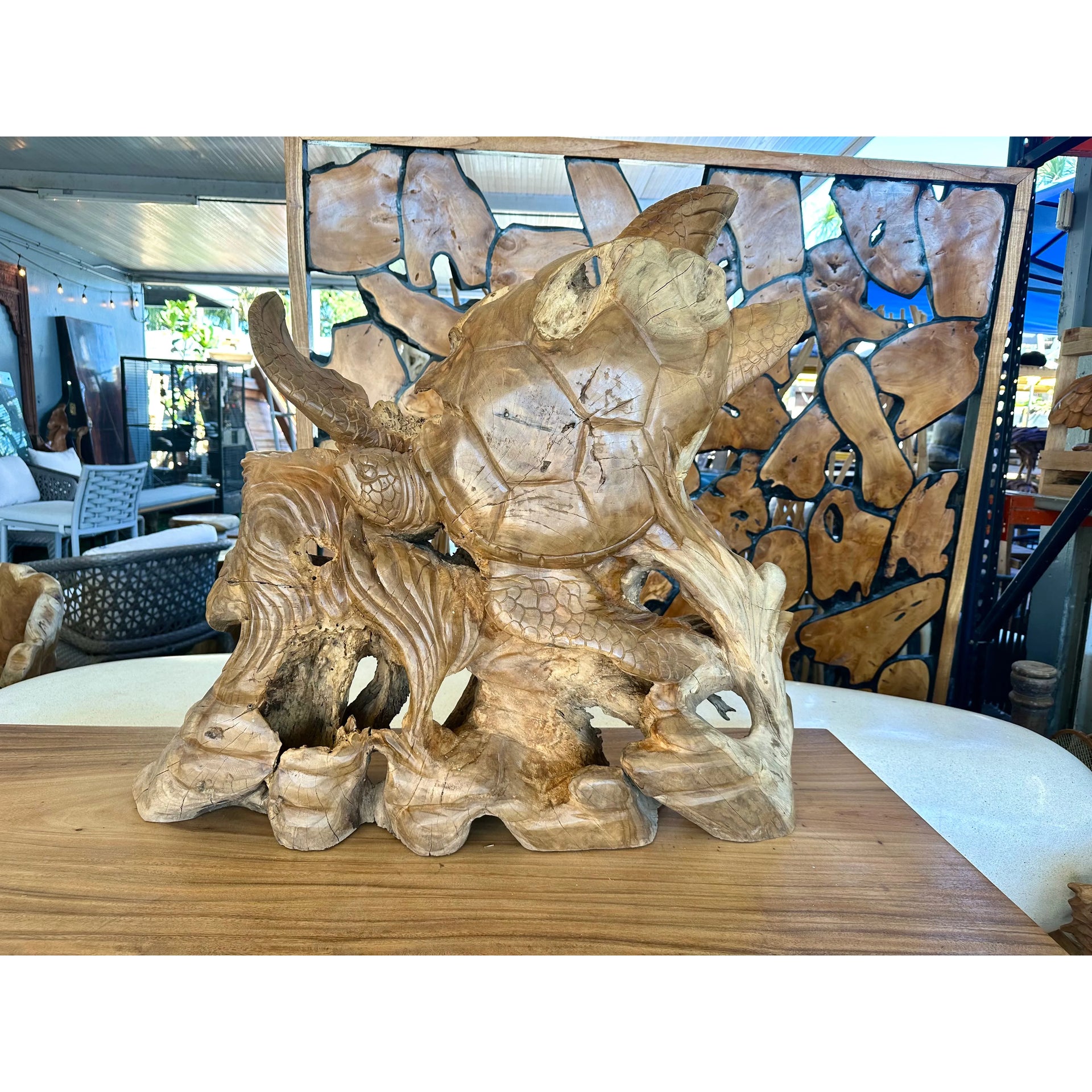 Teak Turtle 24” Anteak