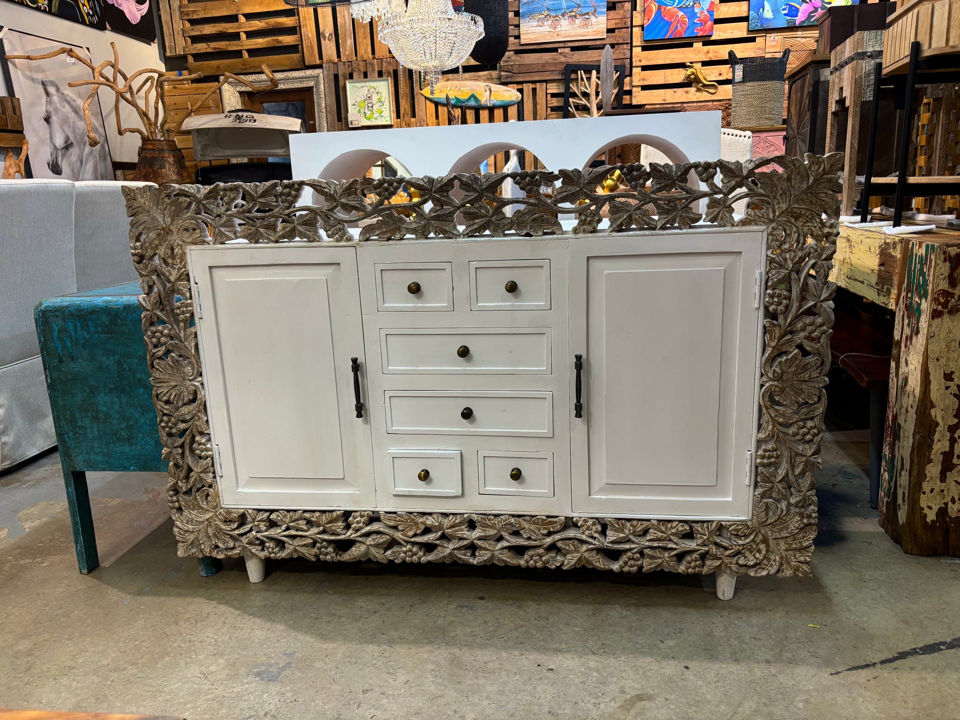 W/D Side Board - 60 x 18 x 39 in India Sourcing