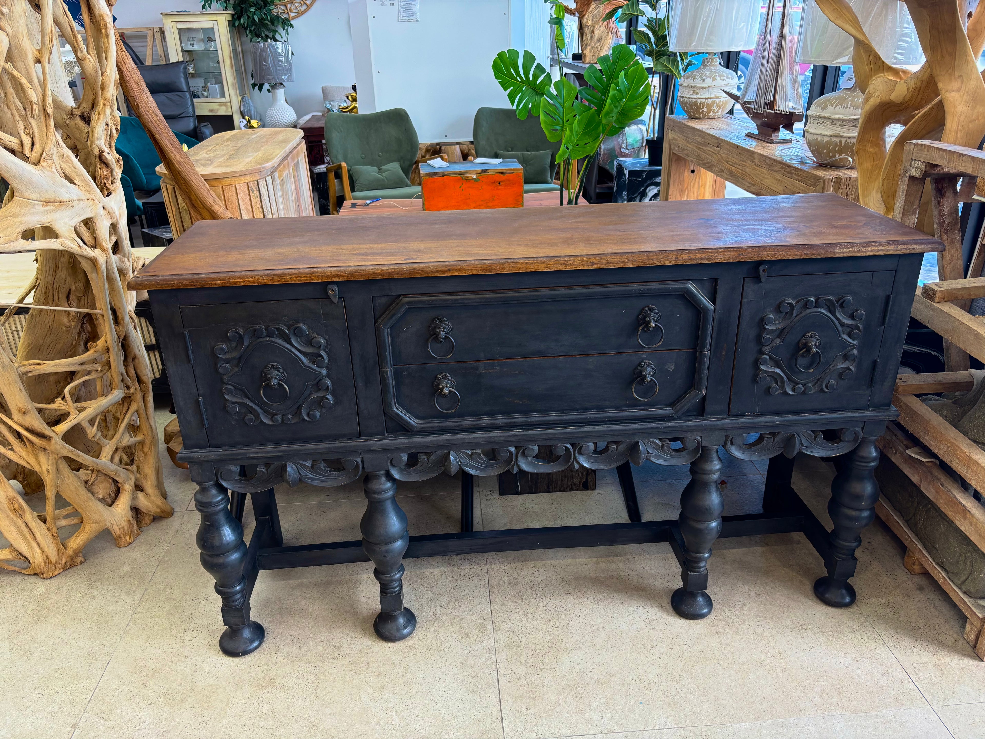 W/D Console Table - 61 x 17 x 37 in India Sourcing
