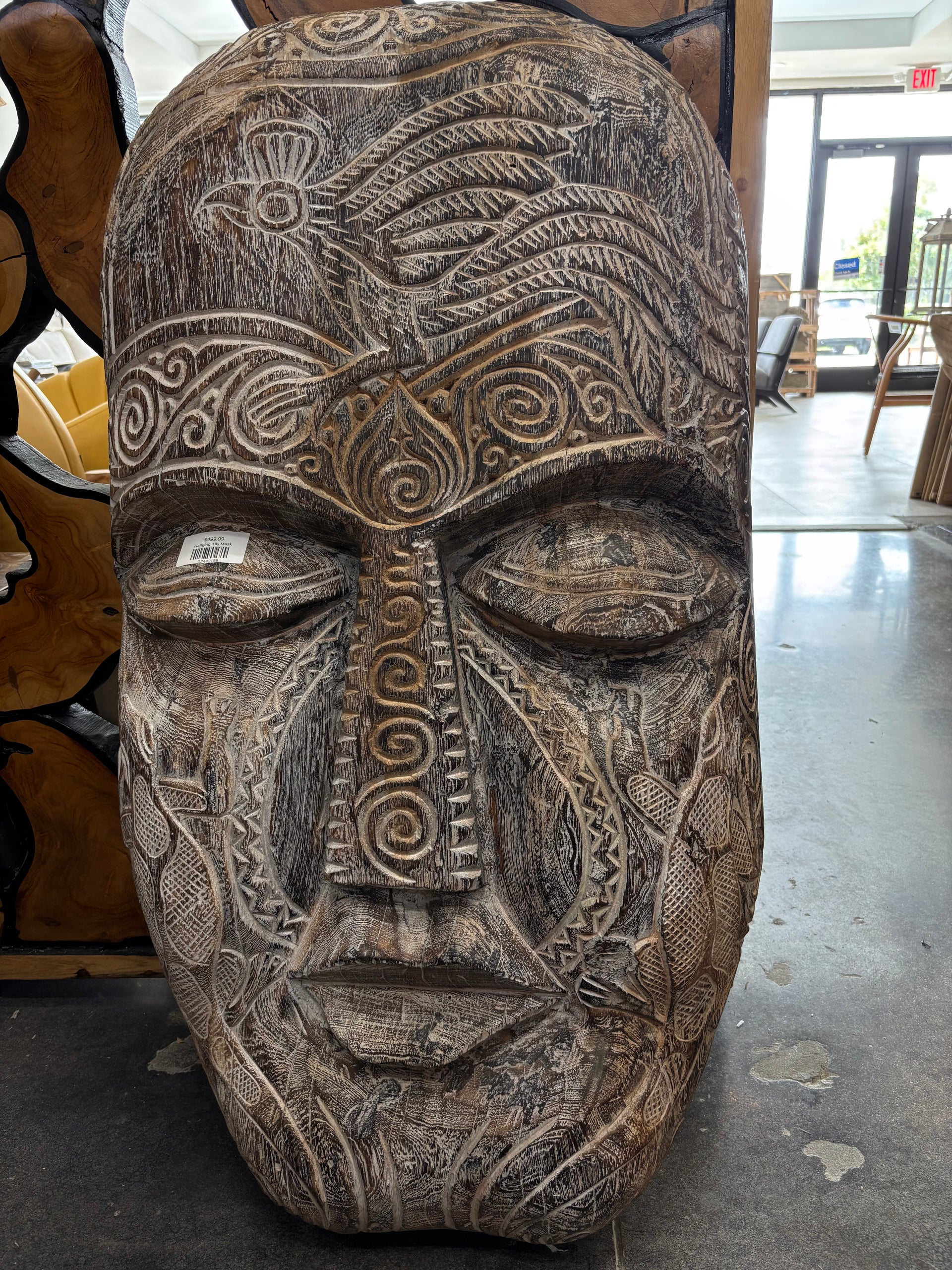Hanging Tiki Mask (A) Broward Design Center