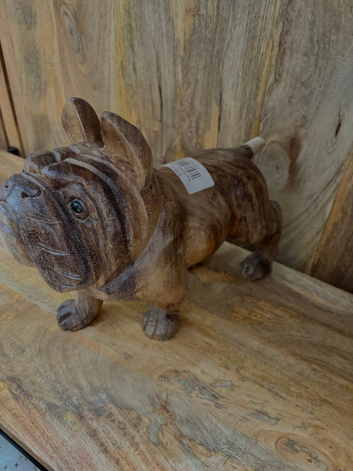 Hand Carved Bulldog (Large) Broward Design Center