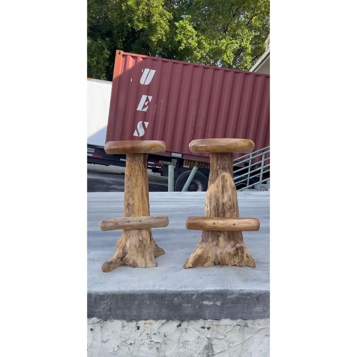 Teak Root Round Counter Stool Anteak