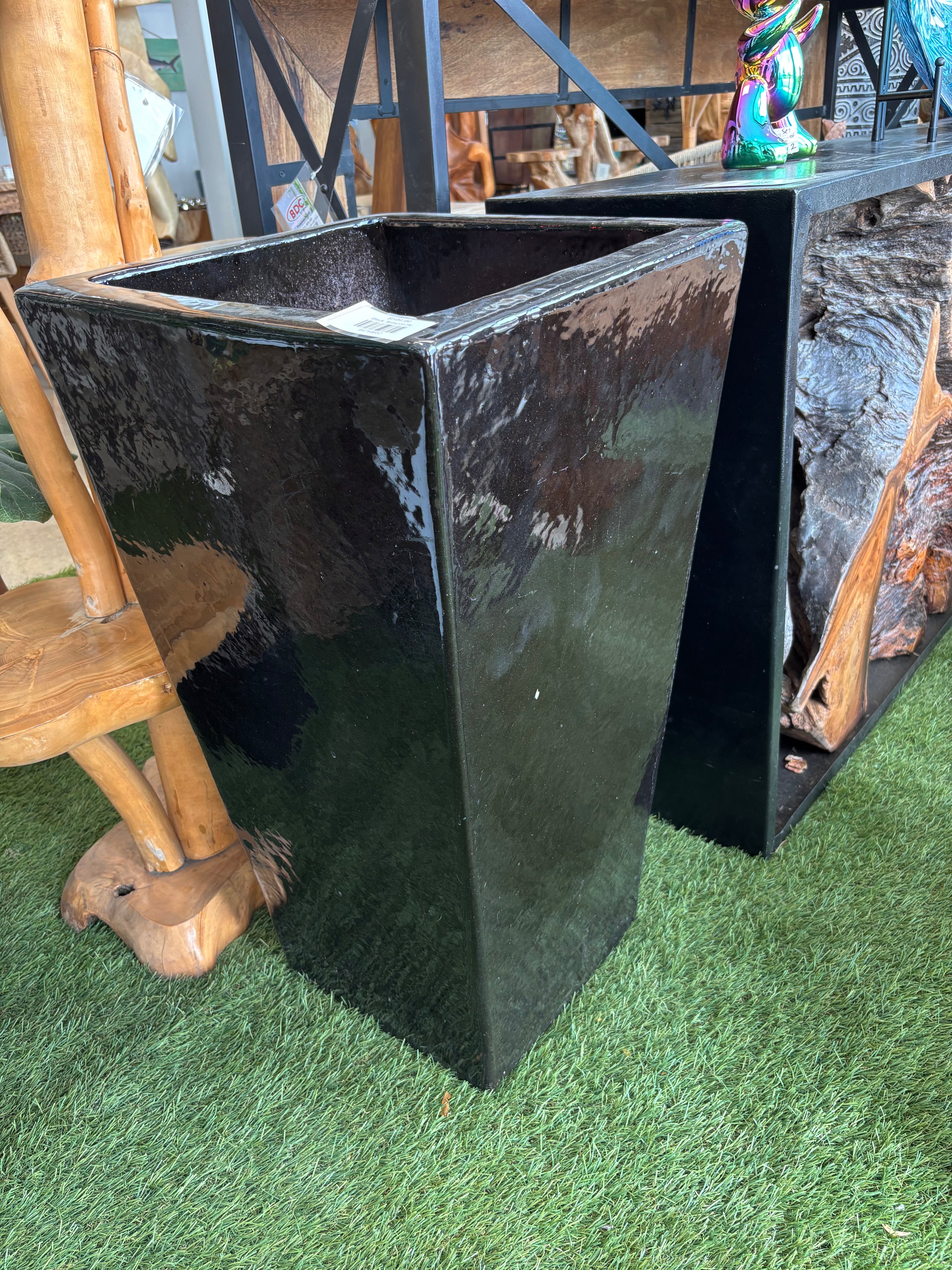 Black Terrazzo Pot Broward Design Center