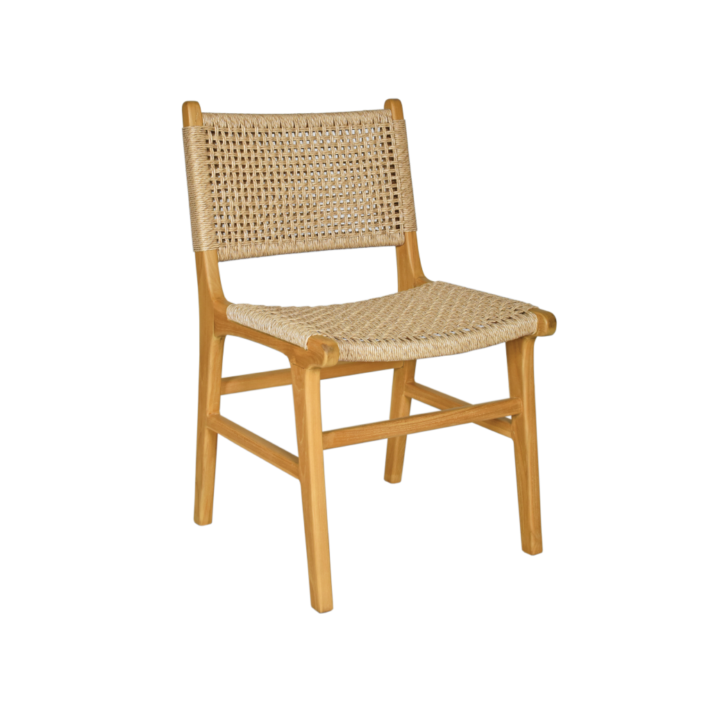 Armless Harris Dining Chair - Natural The Broward Design Center