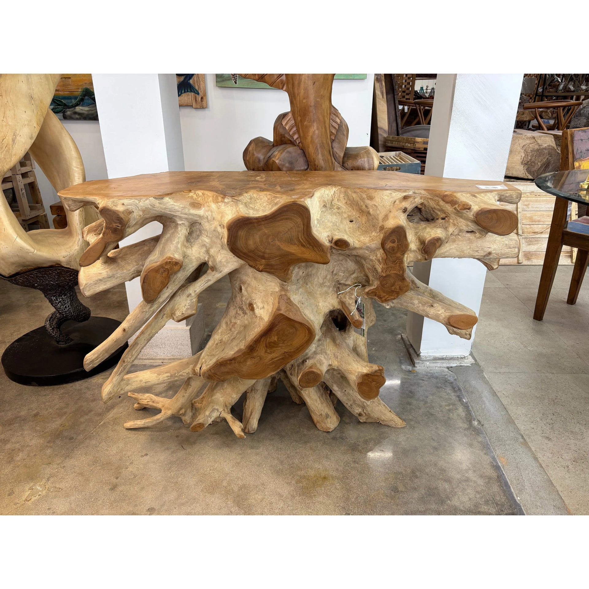 Teak Root Console (D) The Broward Design Center