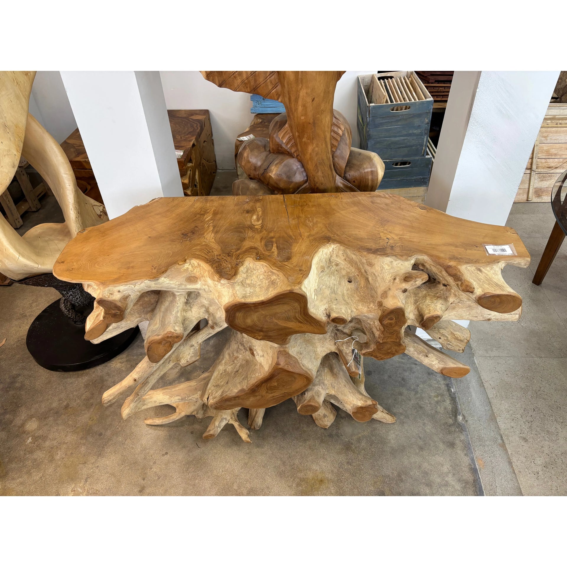 Teak Root Console (D) The Broward Design Center