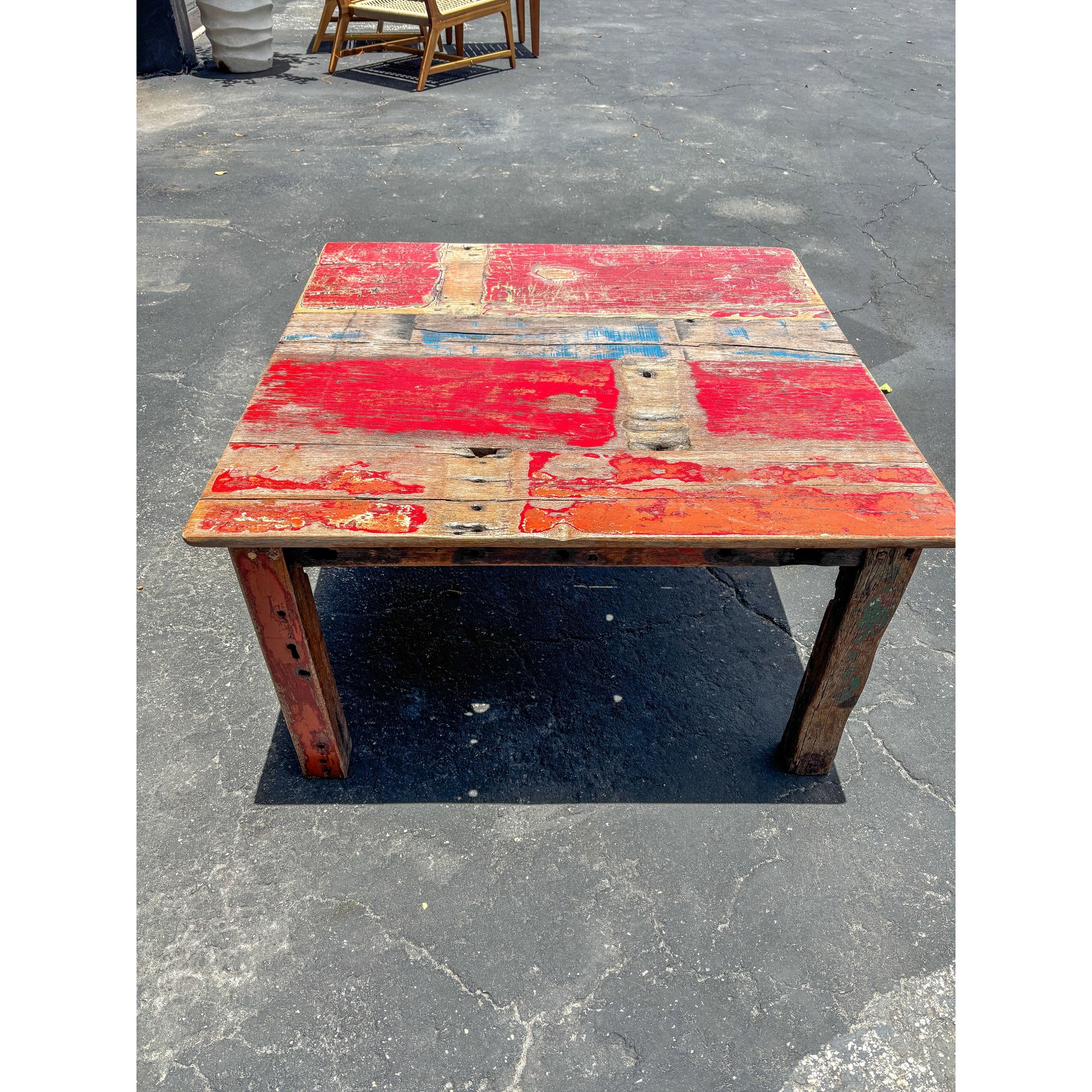 Red Boat Wood Coffee Table The Broward Design Center