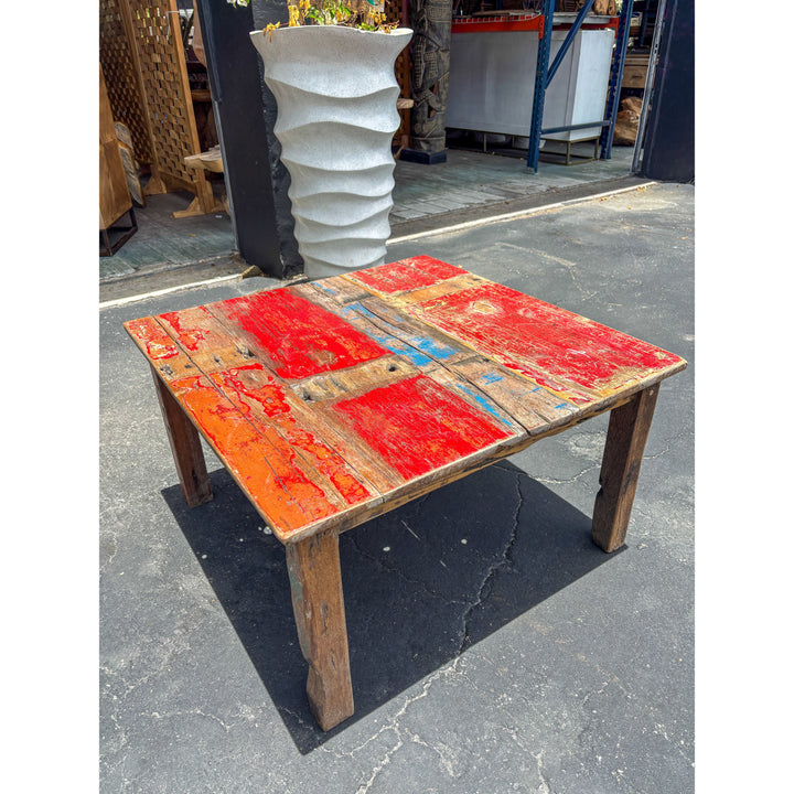 Red Boat Wood Coffee Table The Broward Design Center