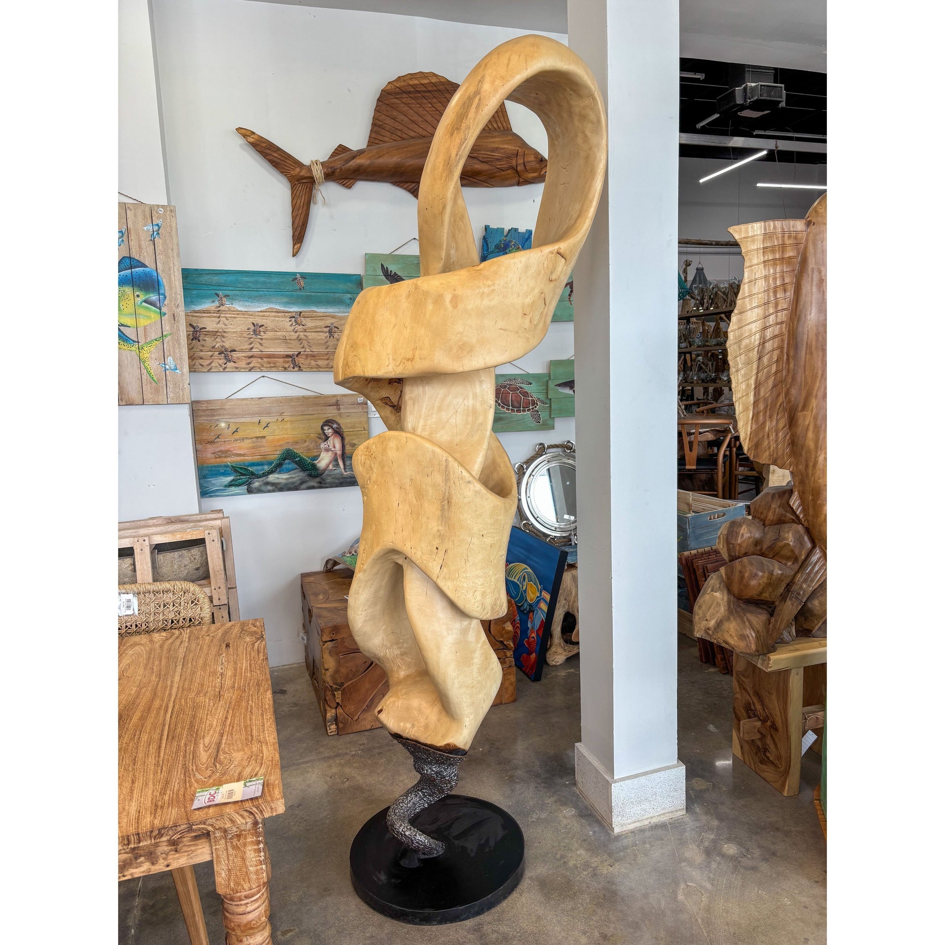 Bleached Banyan Sculpture The Broward Design Center