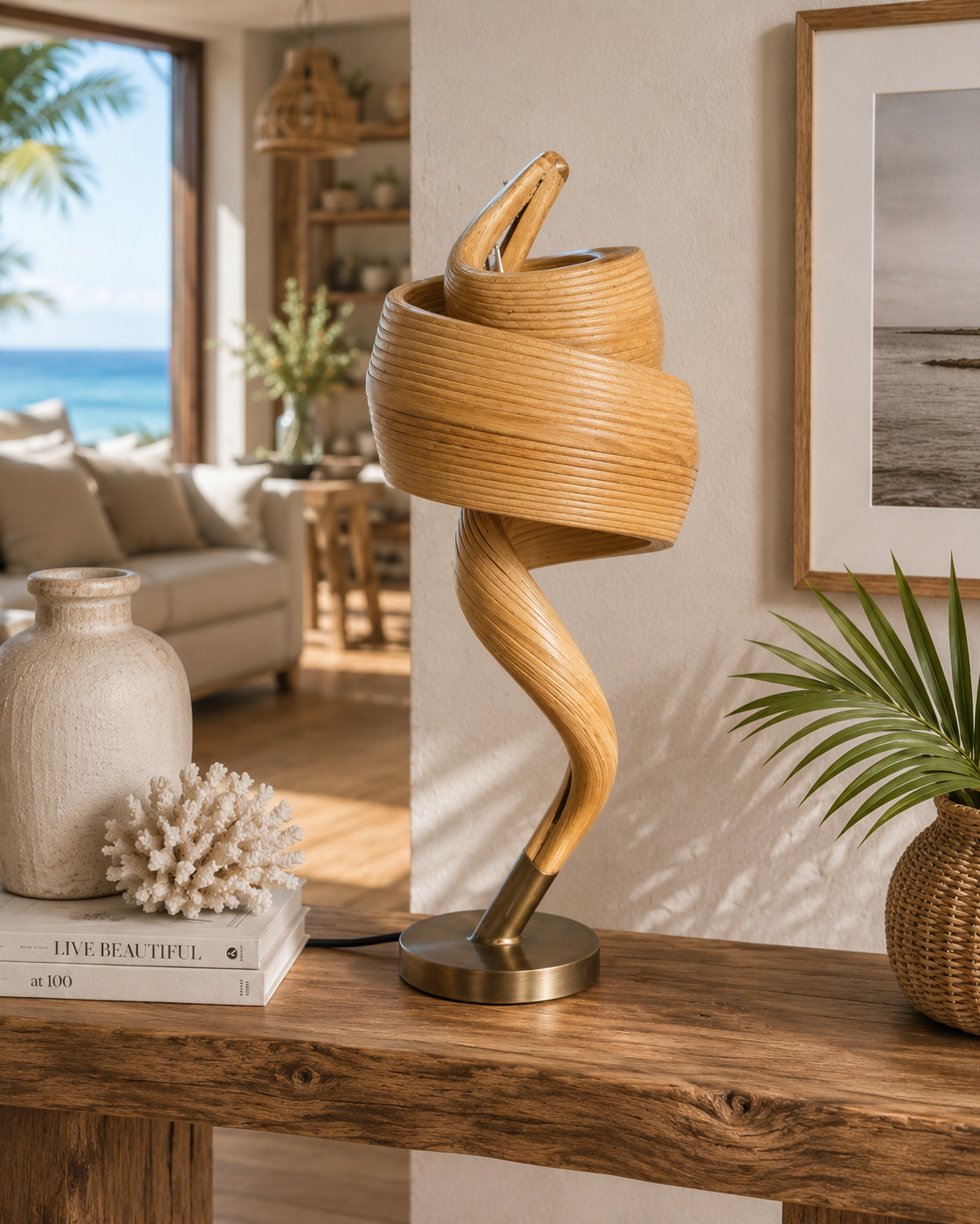 Driftwood Twist Table Lamp