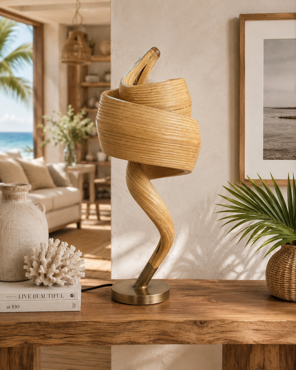 Driftwood Twist Table Lamp