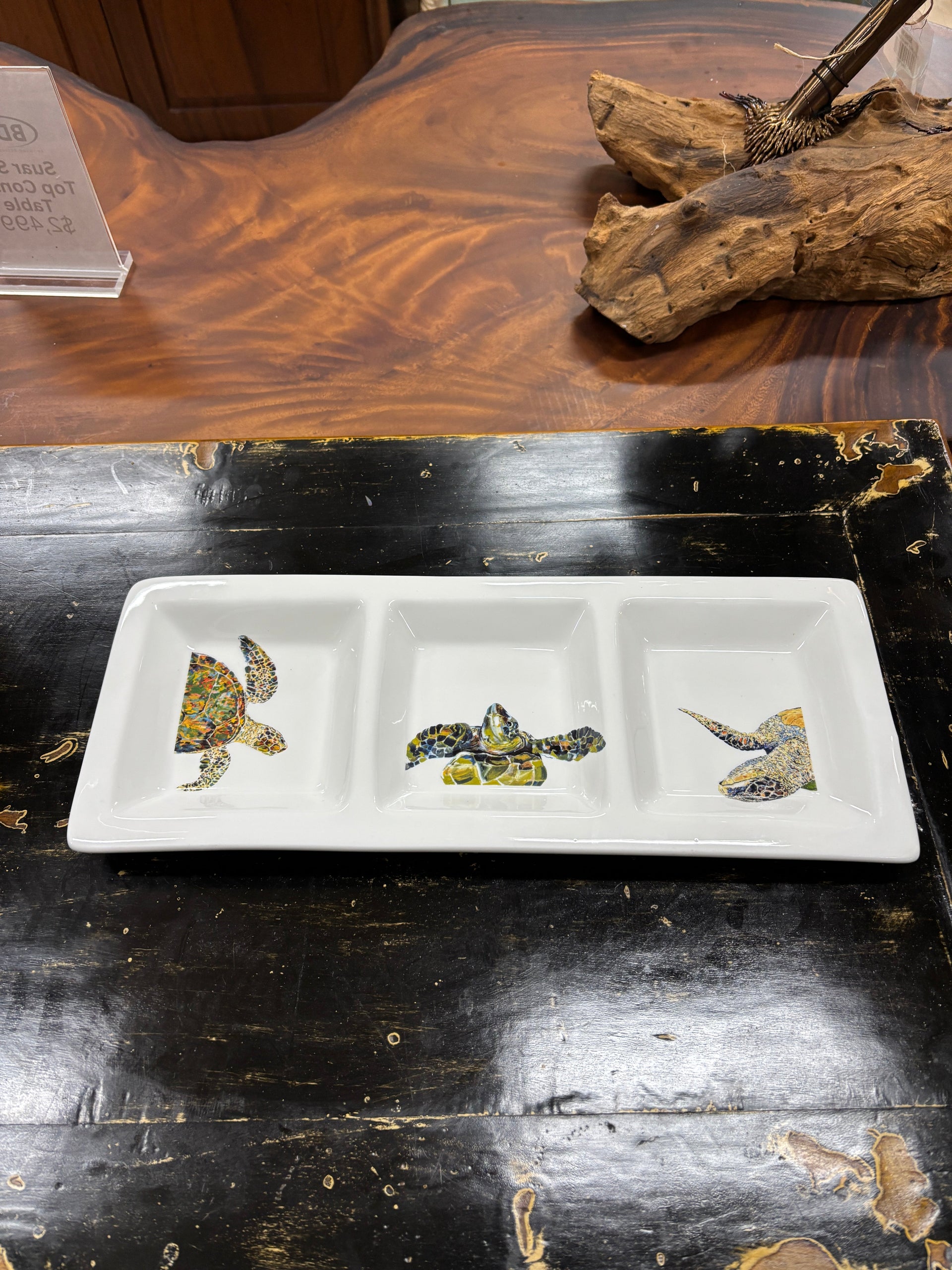 Divided Tray With Turtles The Broward Design Center