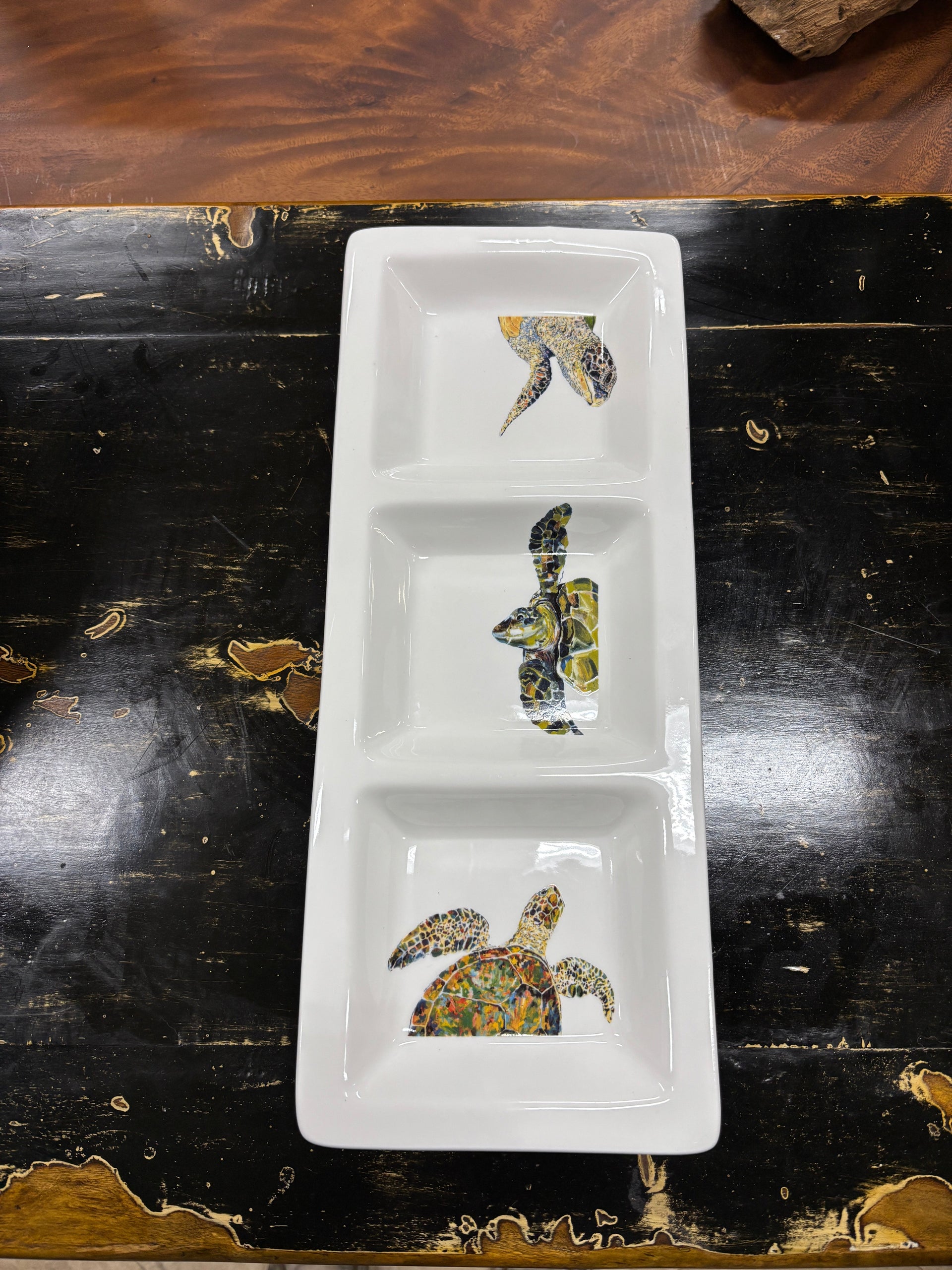 Divided Tray With Turtles The Broward Design Center