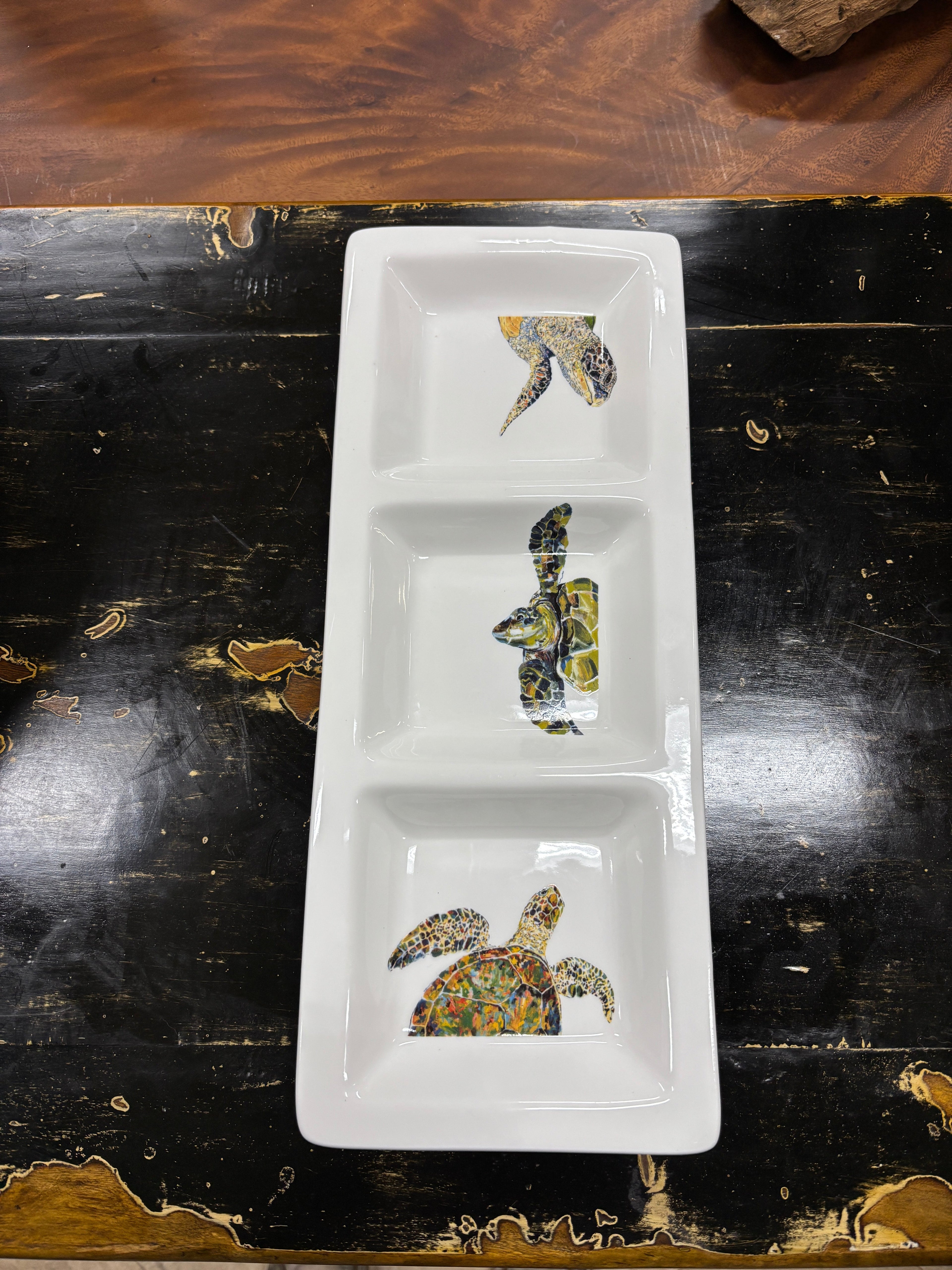 Divided Tray With Turtles The Broward Design Center