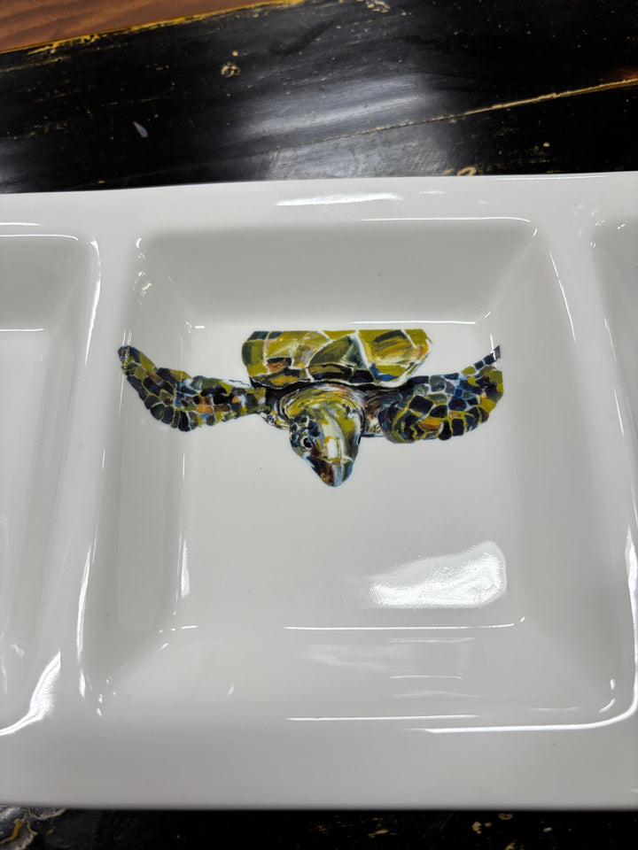 Divided Tray With Turtles The Broward Design Center